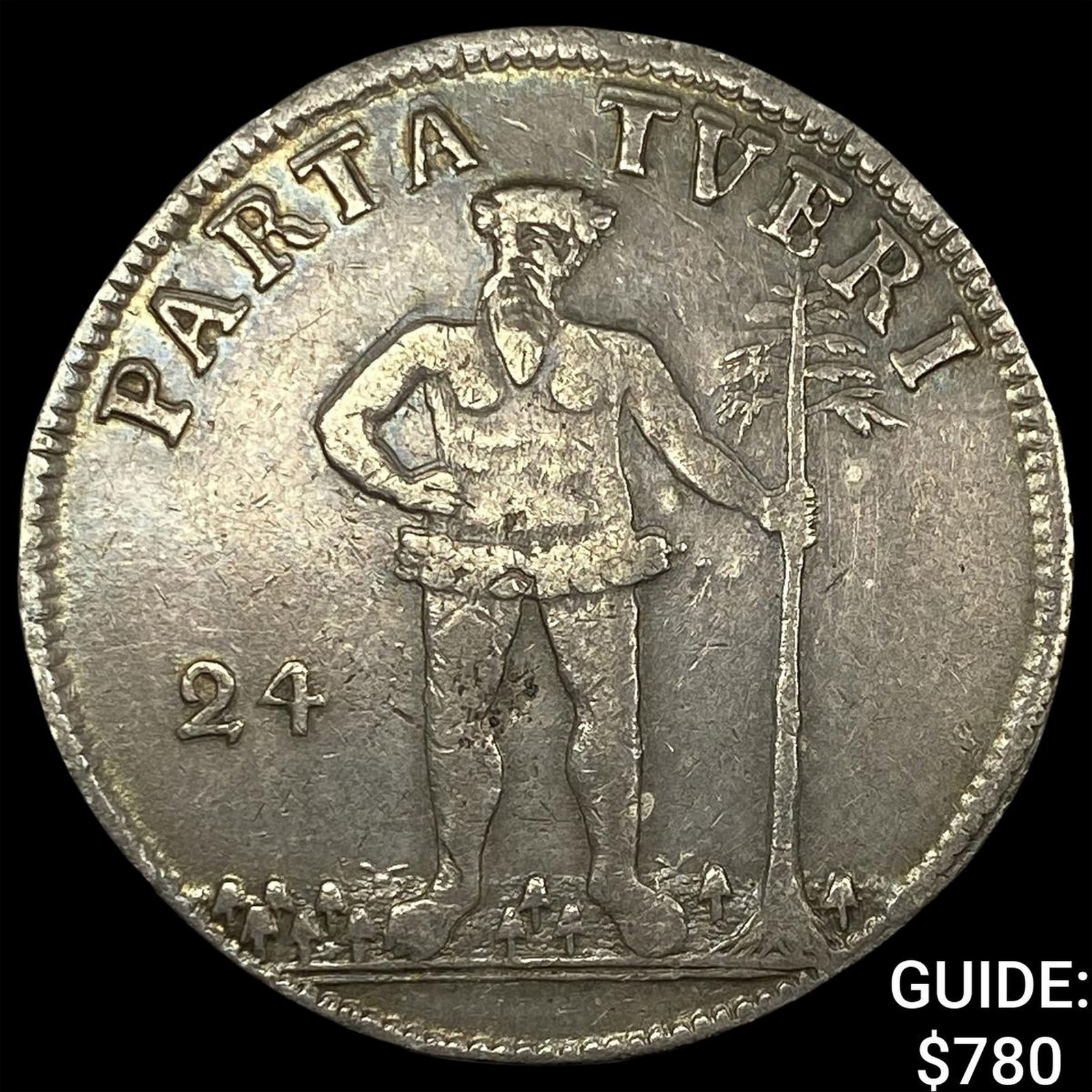1729 German Brunswick Silver 24 Mariengroschen HIGH GRADE (1 of 2)
