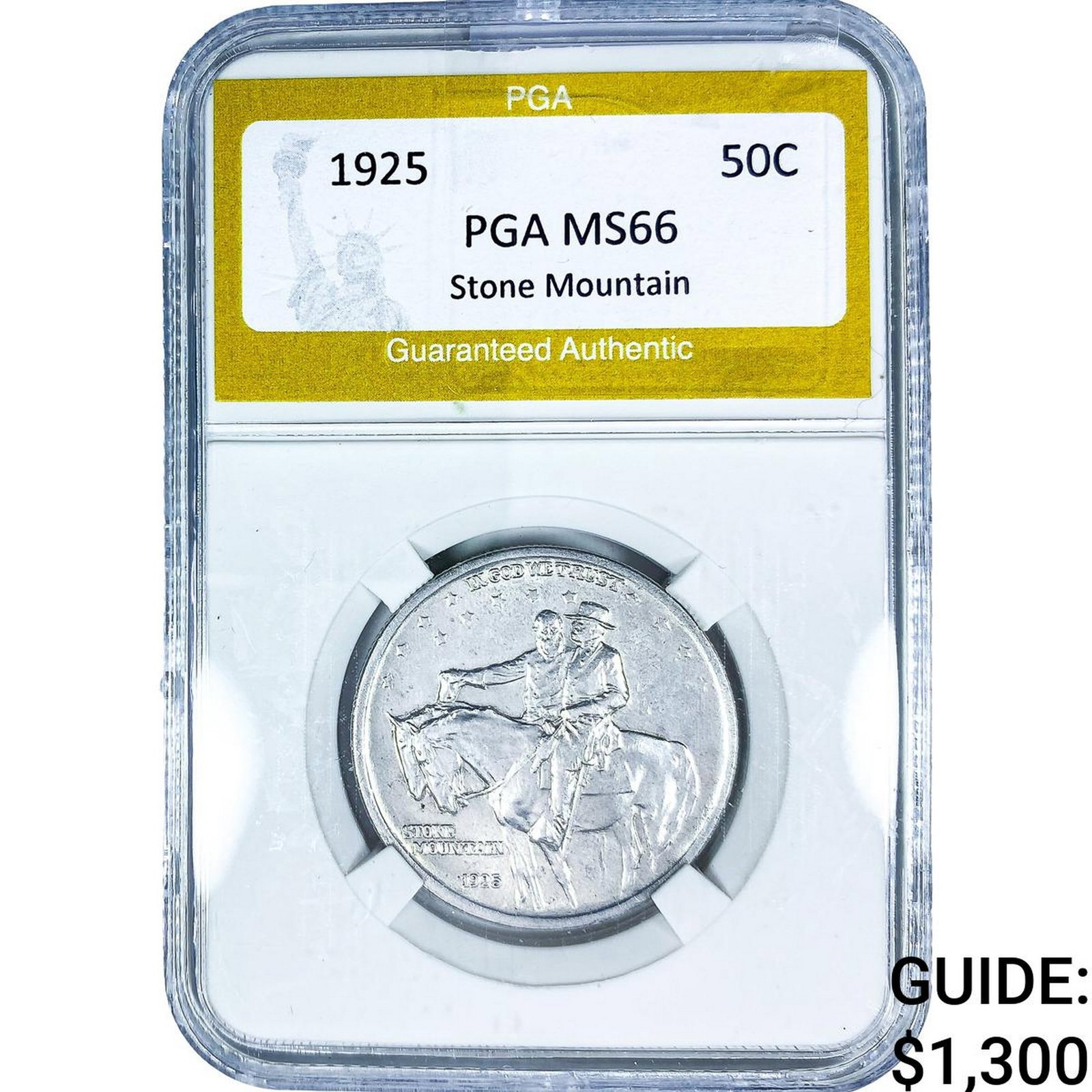 1925 Stone Mountain Half Dollar PGA MS66 (1 of 2)