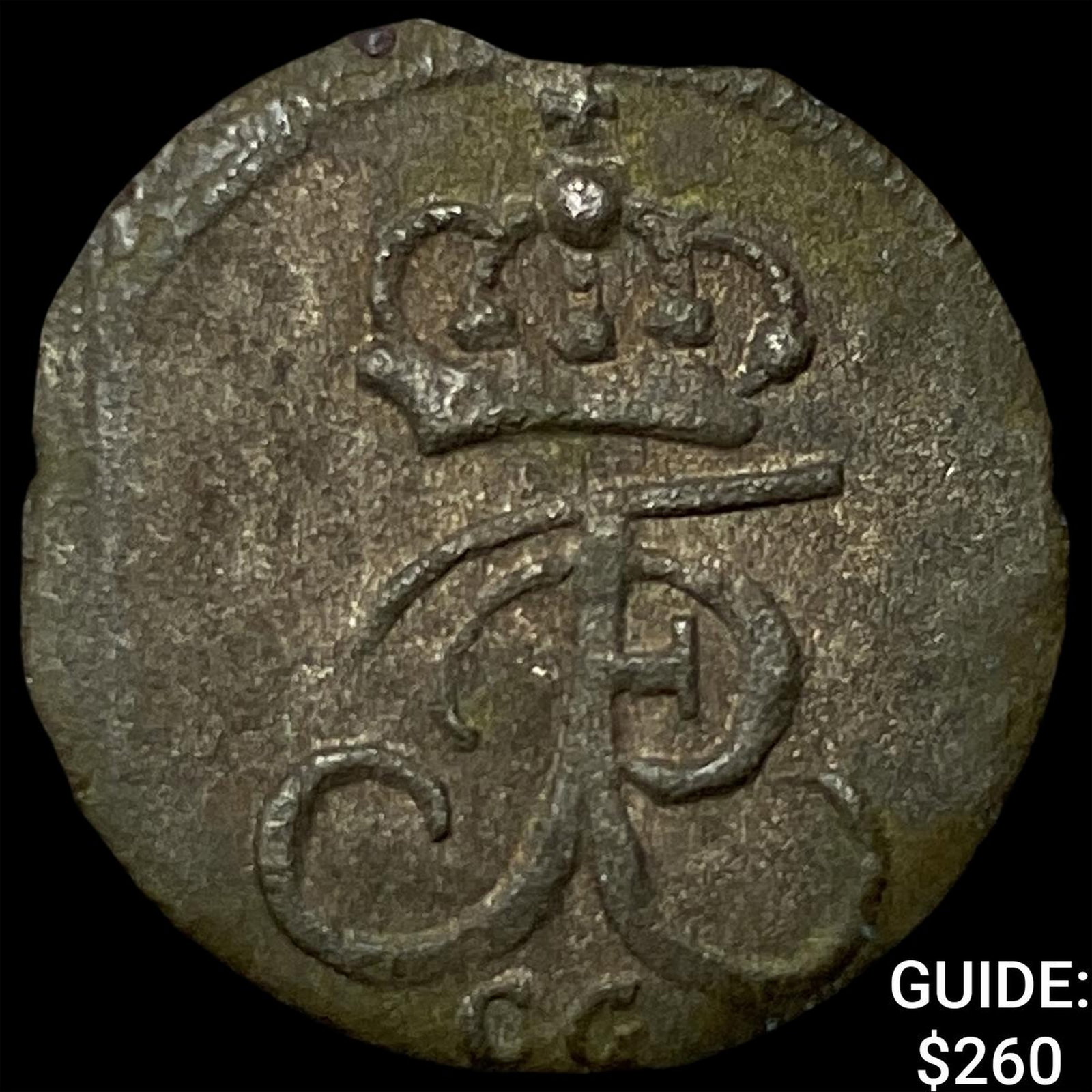 1710 German-Prussia Schilling NEARLY UNCIRCULATED (1 of 2)