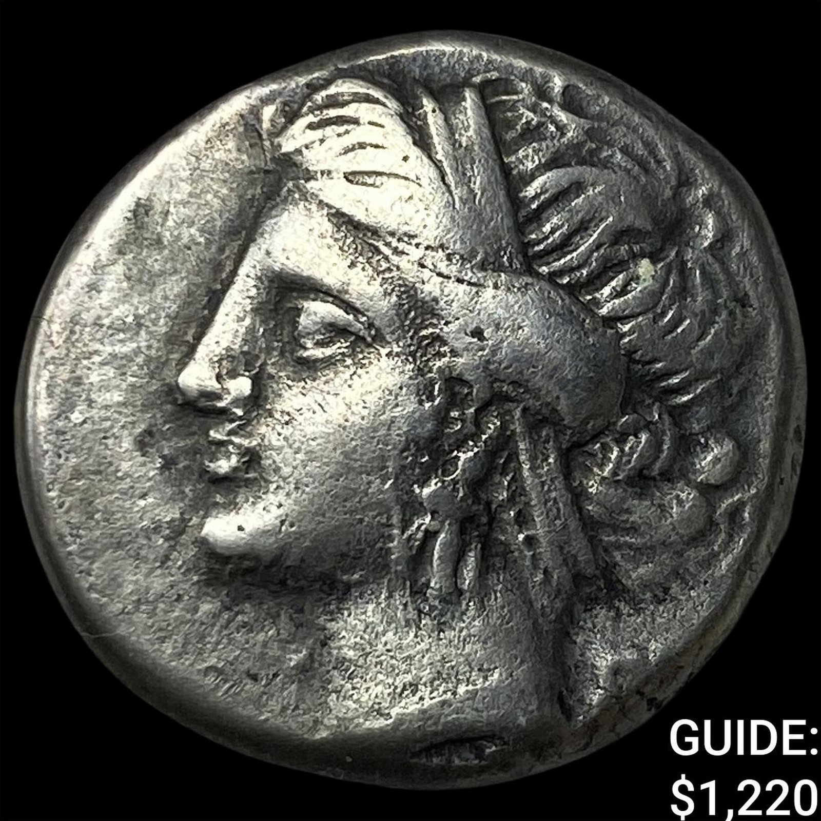 Greek Calabria Tarentun 302-281 BC Silver Stater (1 of 2)