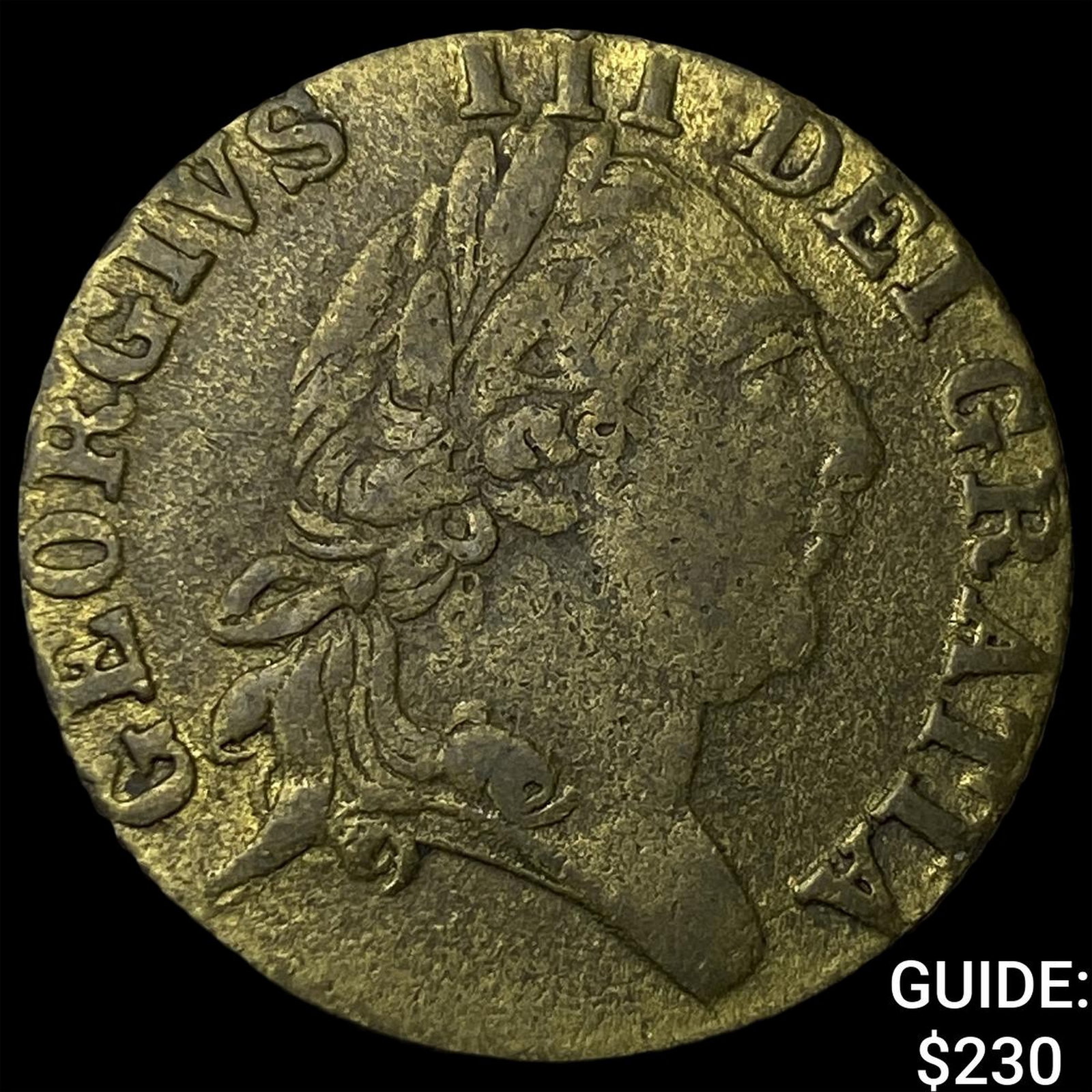 1790 Jeton Brass Half Penny (1 of 2)