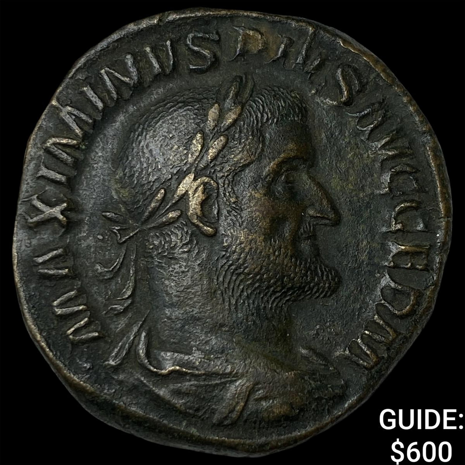 Roman Maximius Thrax 235-238 AD Brass Sestertius (1 of 2)