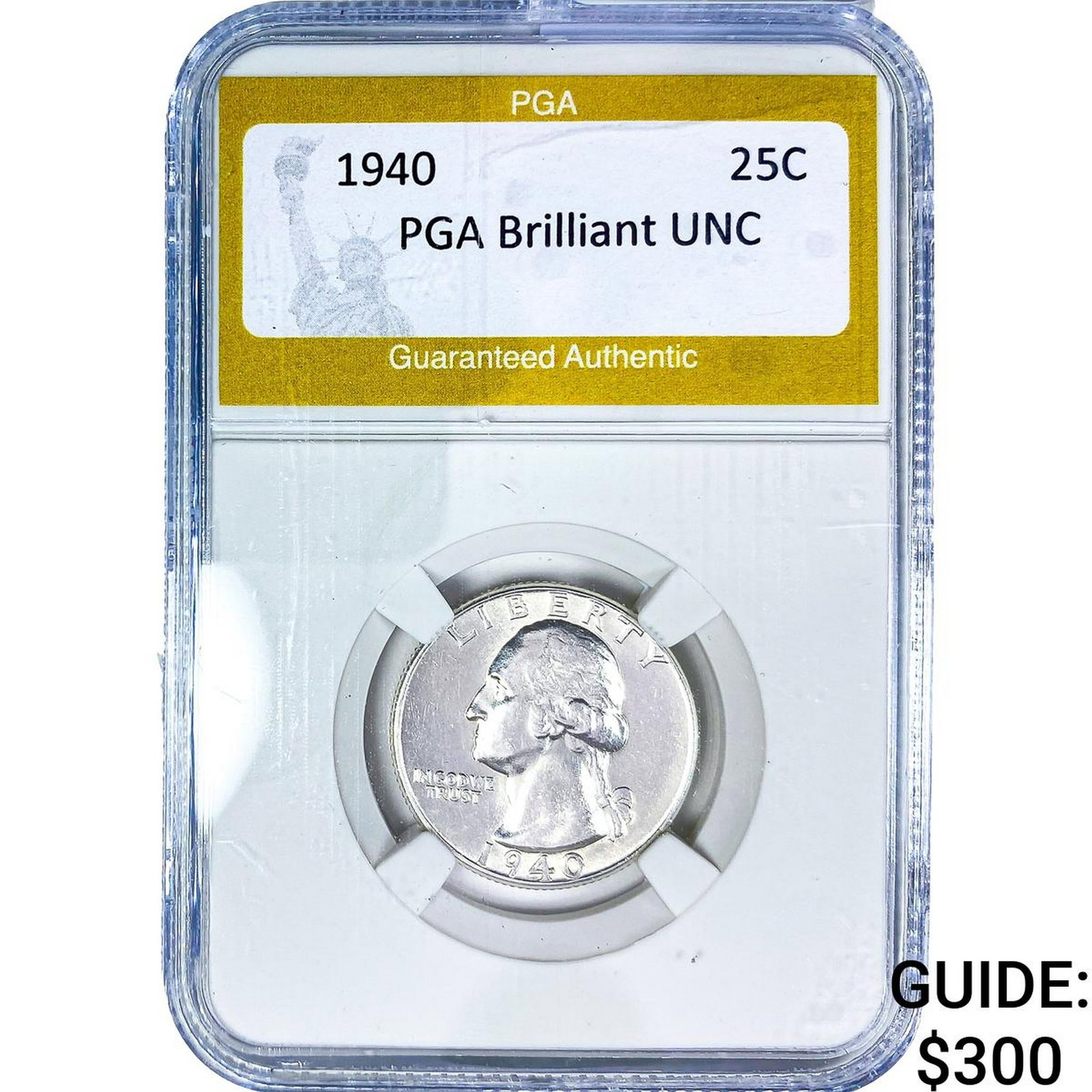 1940 Washington Silver Quarter PGA Brilliant UNC (1 of 2)