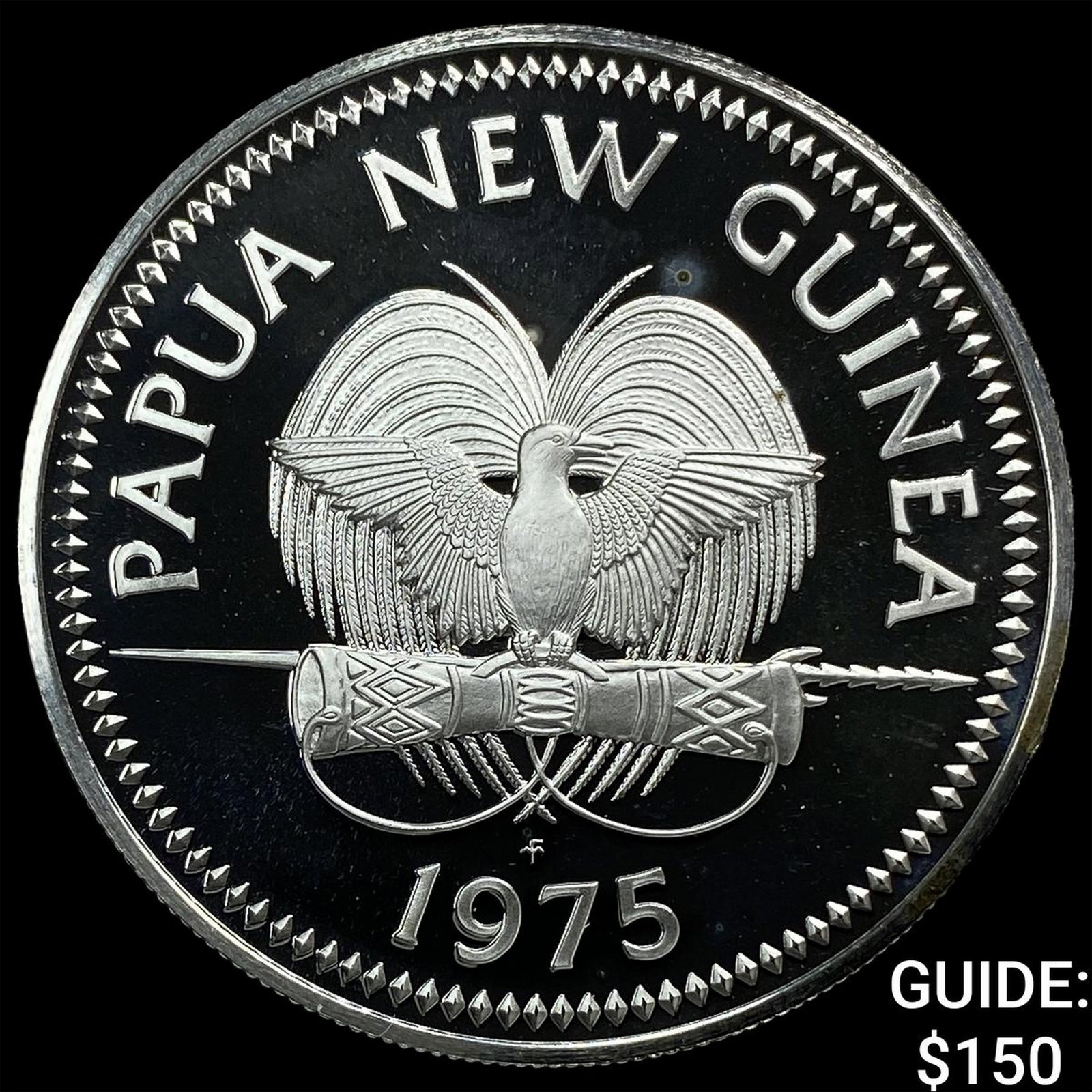1975 Papua New Ginea Silver 5 Kina (1 of 2)