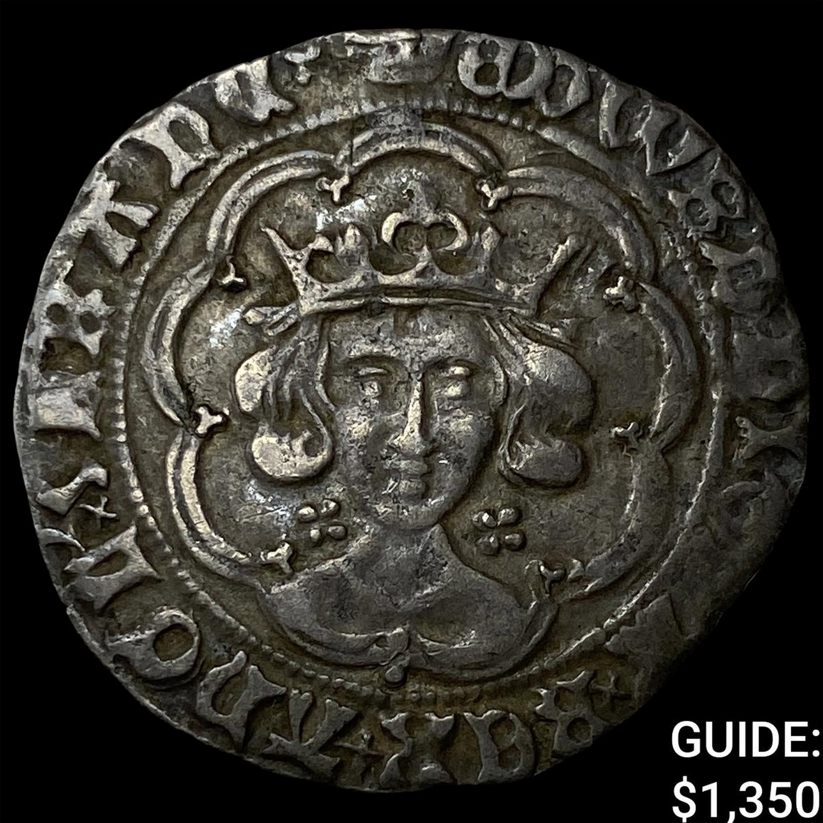1461-1470 England Edward IV Silver Groat (1 of 2)