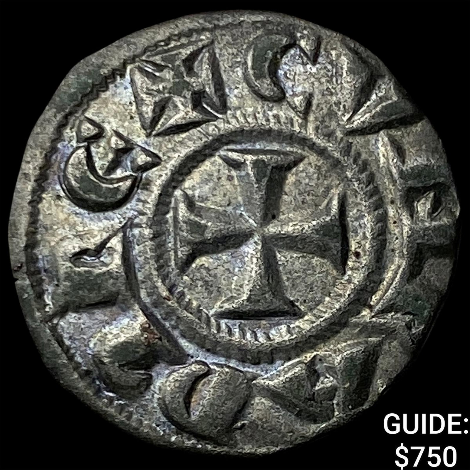 Italy Genova AD 1139-1339 Silver Denaro: Italy Genova AD 1139-1339 Silver Denaro