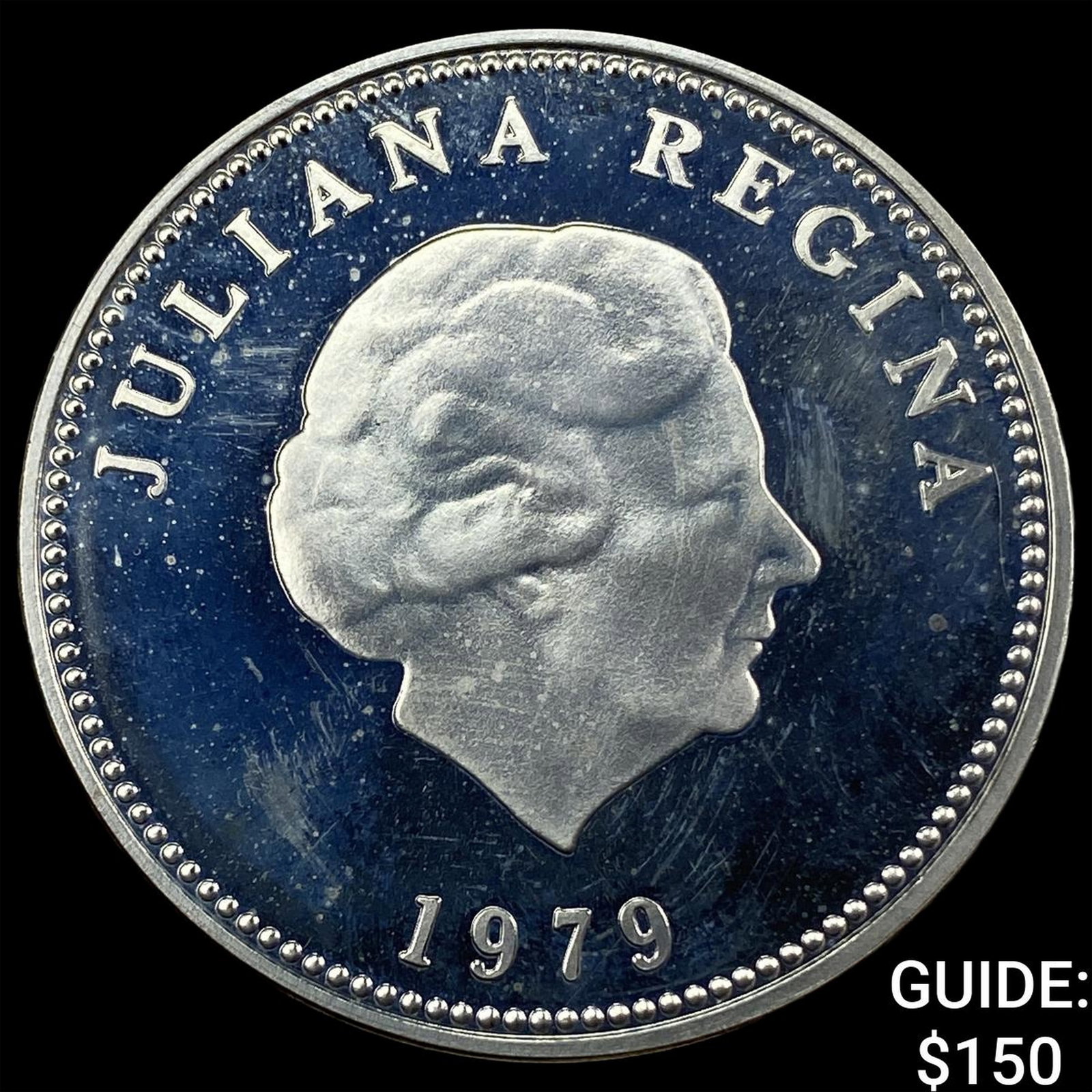 1979 Netherlands Antilles Silver 25 Gulden Proof (1 of 2)