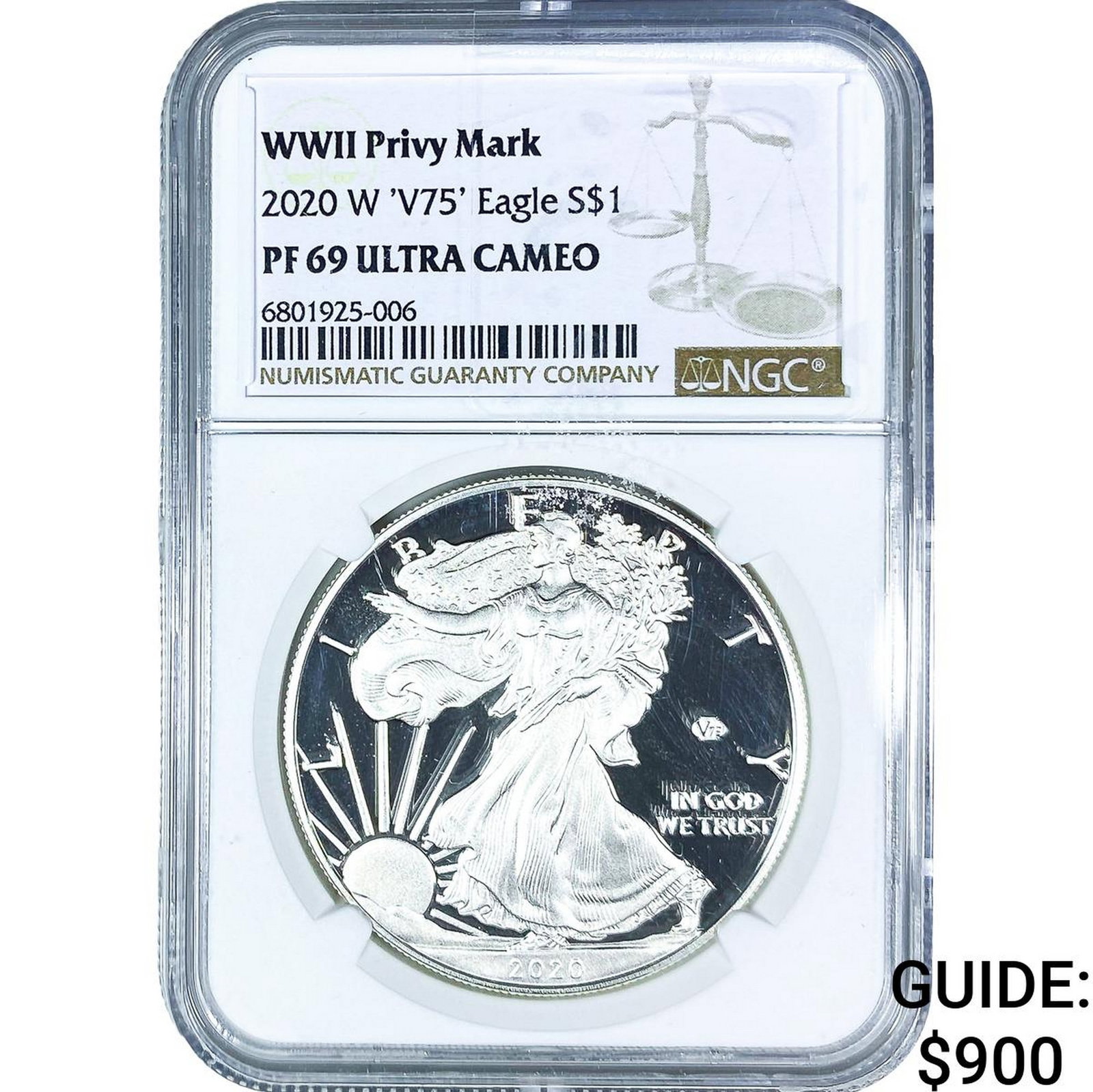 2020-W Silver Eagle NGC PF69 Ultra Cameo (1 of 2)