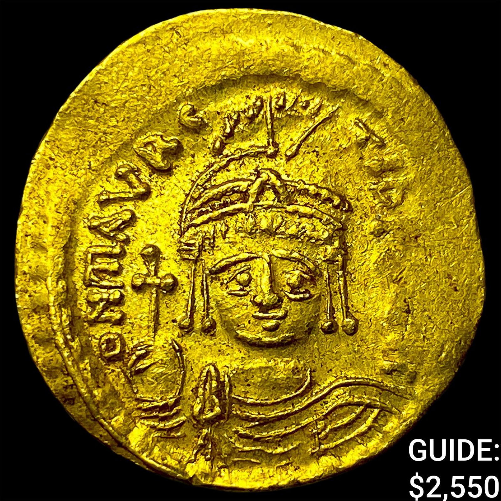 Byzantine Maurice Tiberius 582-602 AD Gold Solidus: Byzantine Maurice Tiberius 582-602 AD Gold Solidus