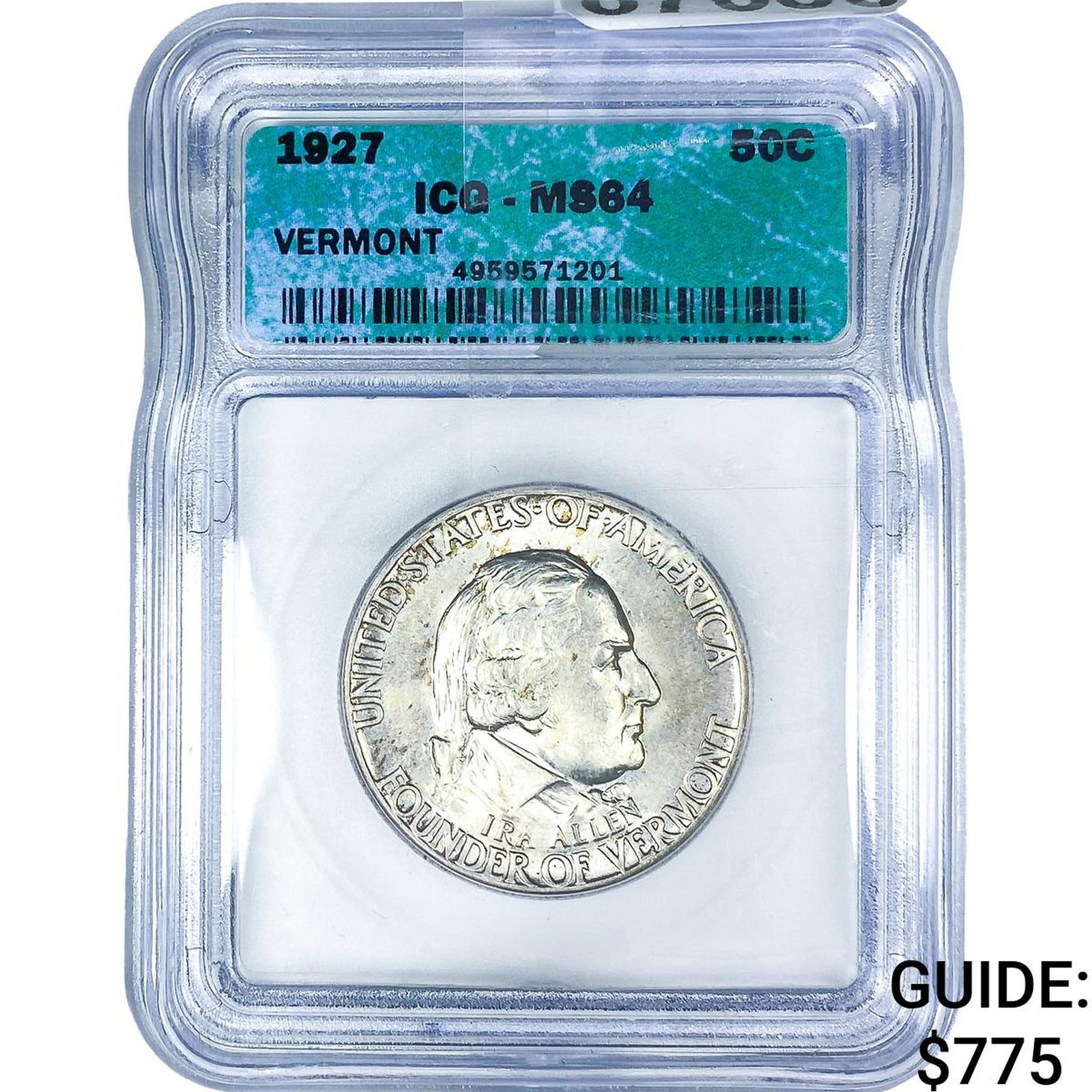 1927 Vermont Half Dollar ICG MS64 (1 of 2)