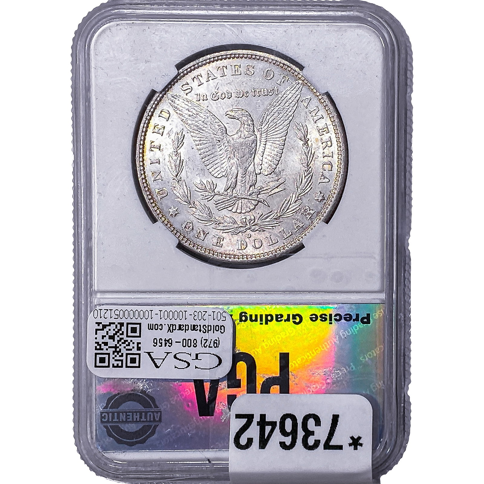 1880-O Morgan Silver Dollar PGA MS65 - 2