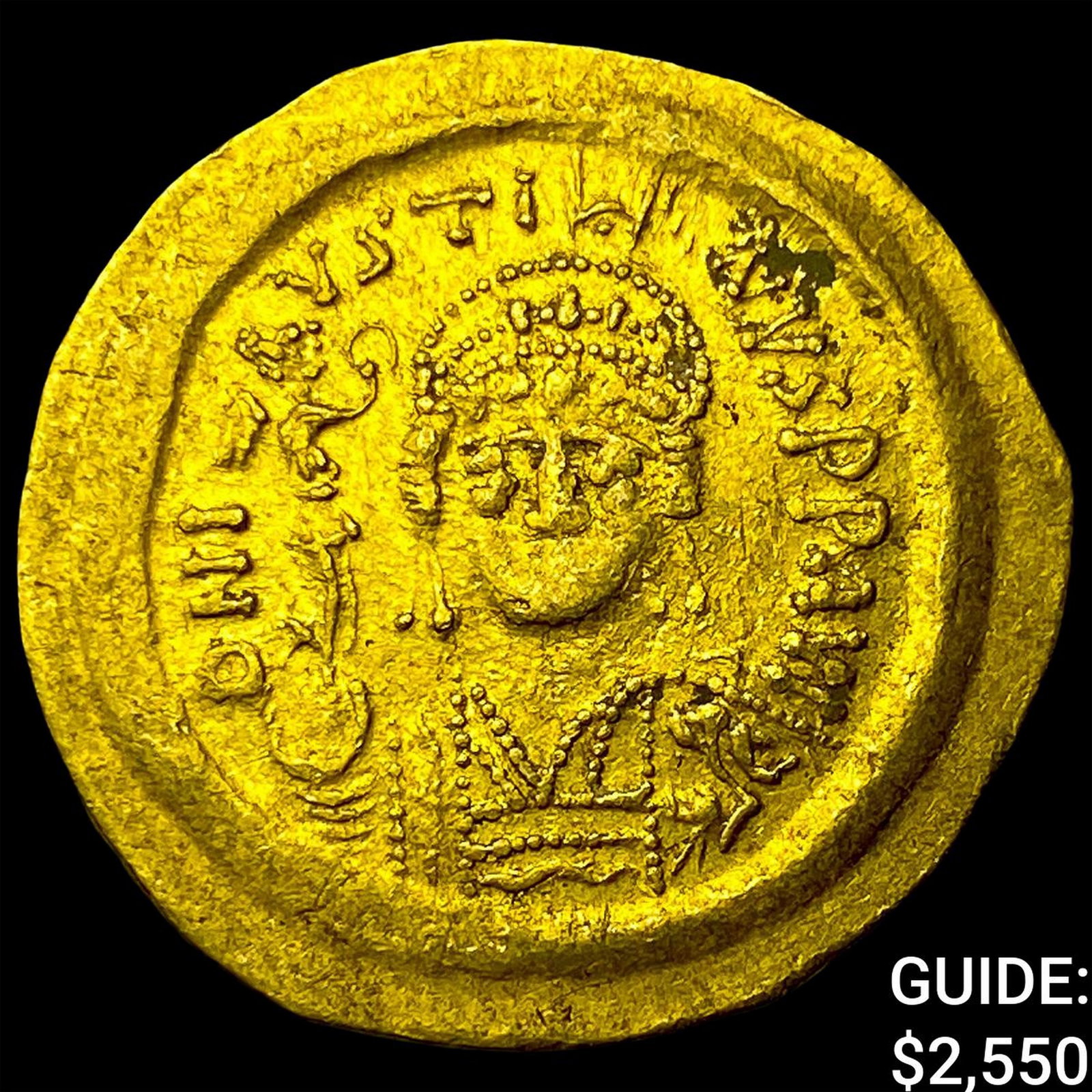 Byzantine Justin II 565-573 Gold Solidus (1 of 2)