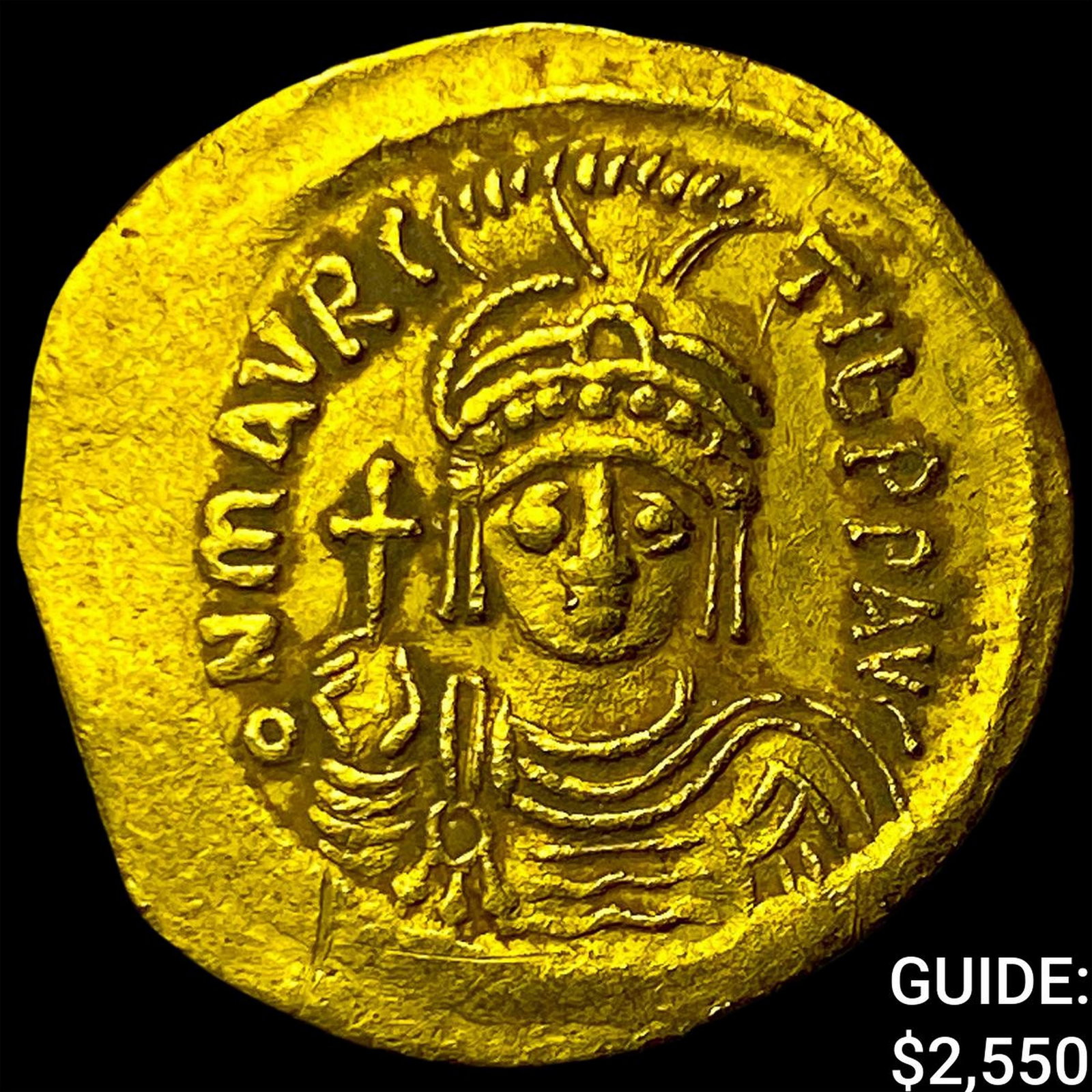 Byzantine Maurice Tiberius 582-602 AD Gold Solidus (1 of 2)
