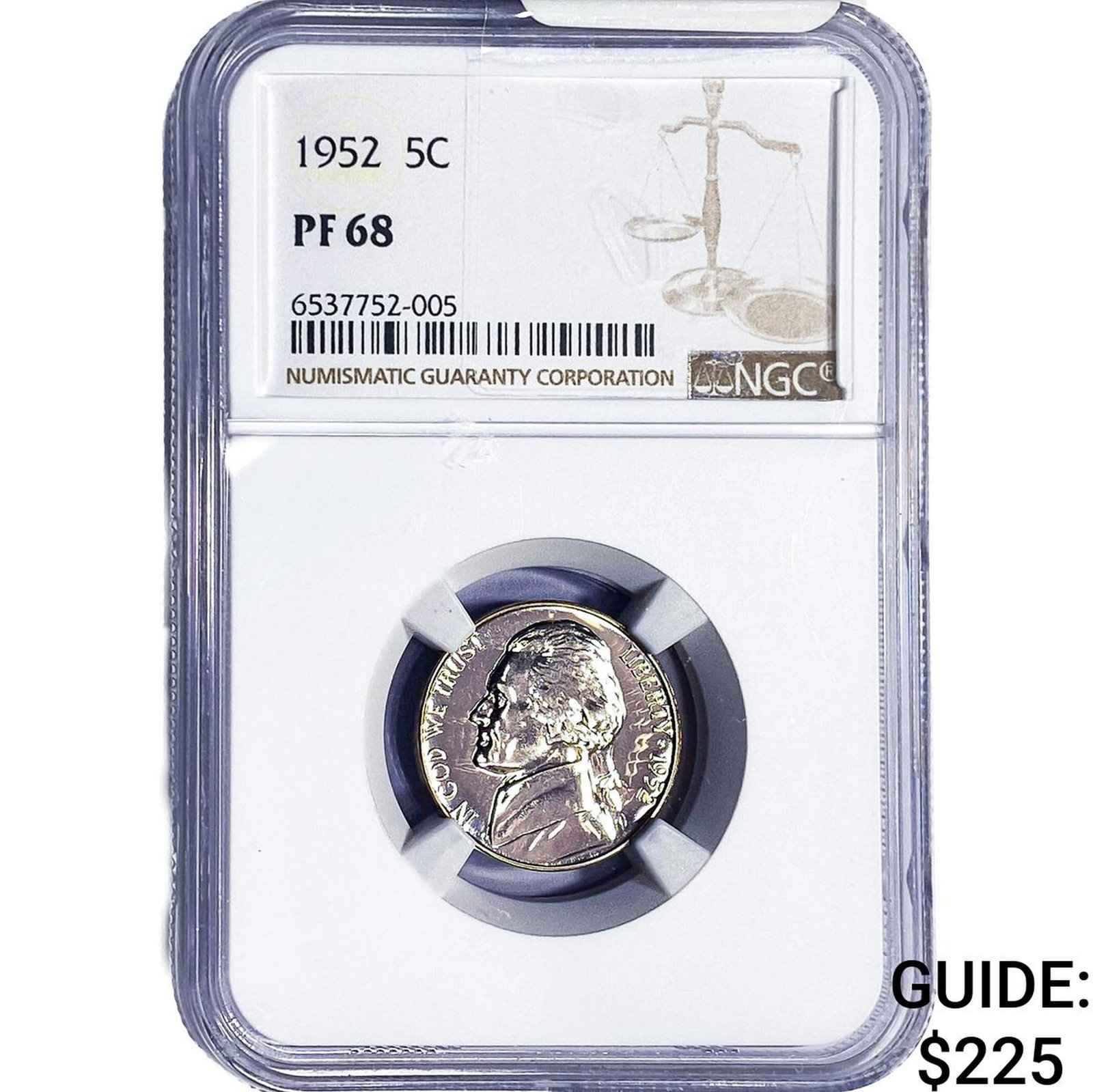 1952 Jefferson Nickel NGC PF68 (1 of 2)