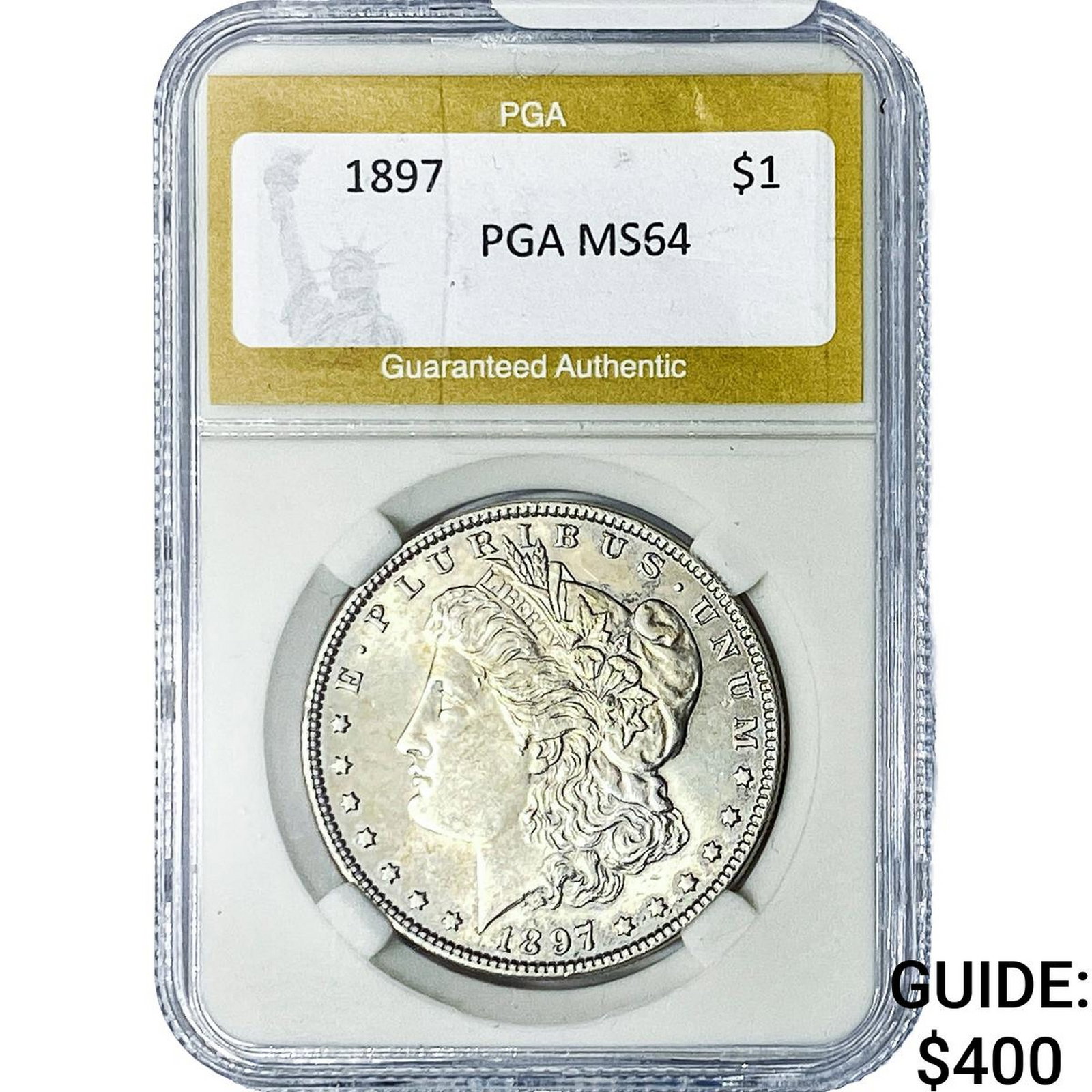 1897 Morgan Silver Dollar PGA MS64: 1897 Morgan Silver Dollar PGA MS64