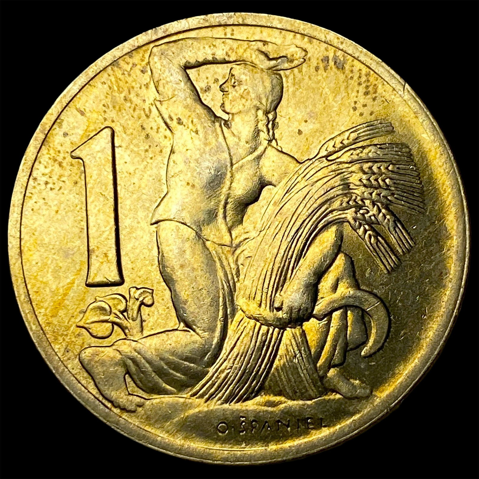 1938 Czechoslovakia 1 Koruna (1 of 2)