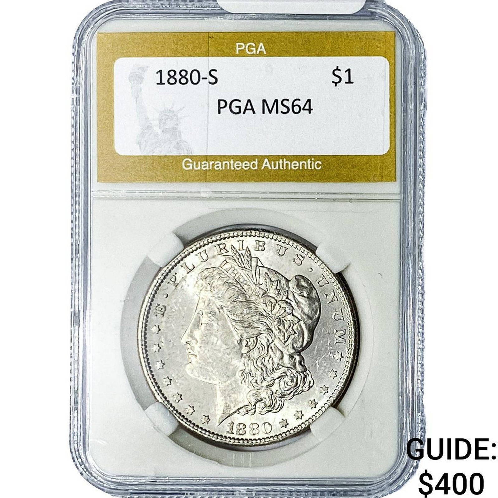 1880-S Morgan Silver Dollar PGA MS64 (1 of 2)