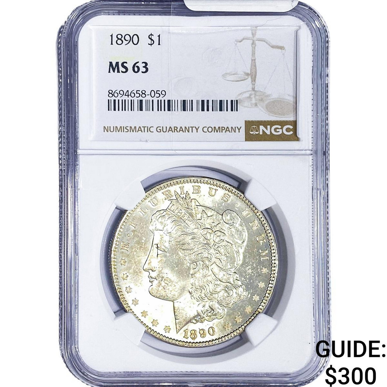 1890 Morgan Silver Dollar NGC MS63 (1 of 2)