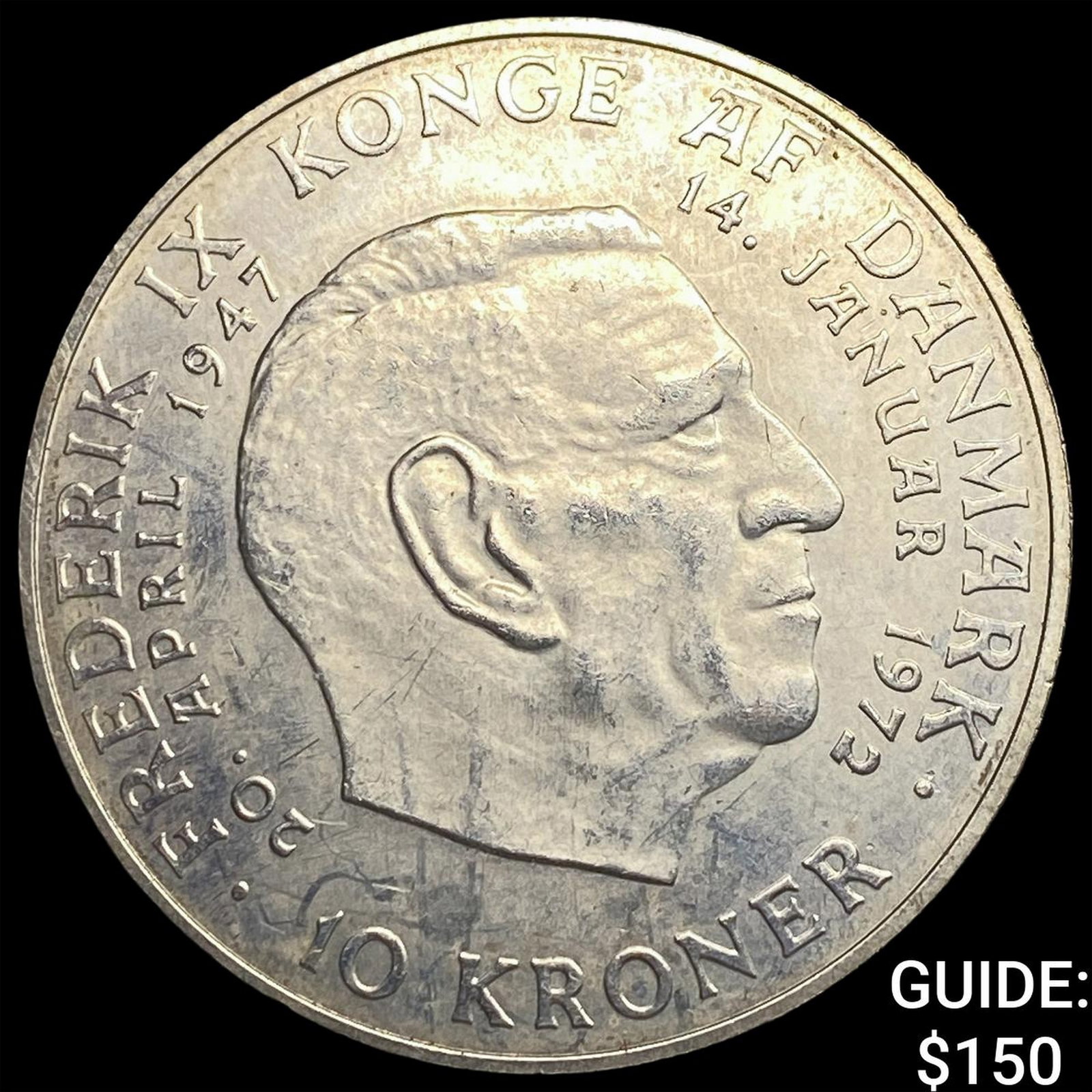 1972 Denmark Silver 10 Kroner (1 of 2)