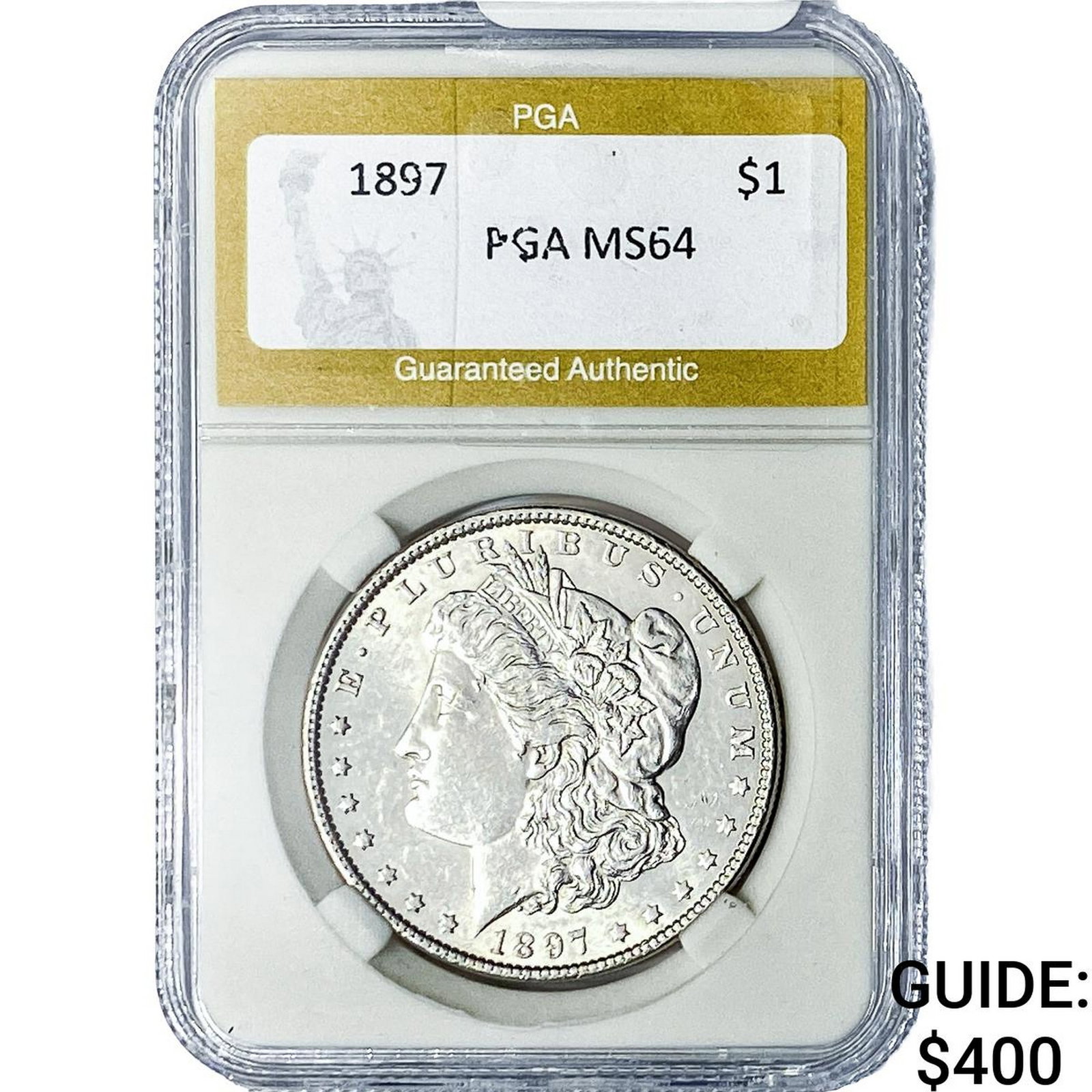 1897 Morgan Silver Dollar PGA MS64: 1897 Morgan Silver Dollar PGA MS64
