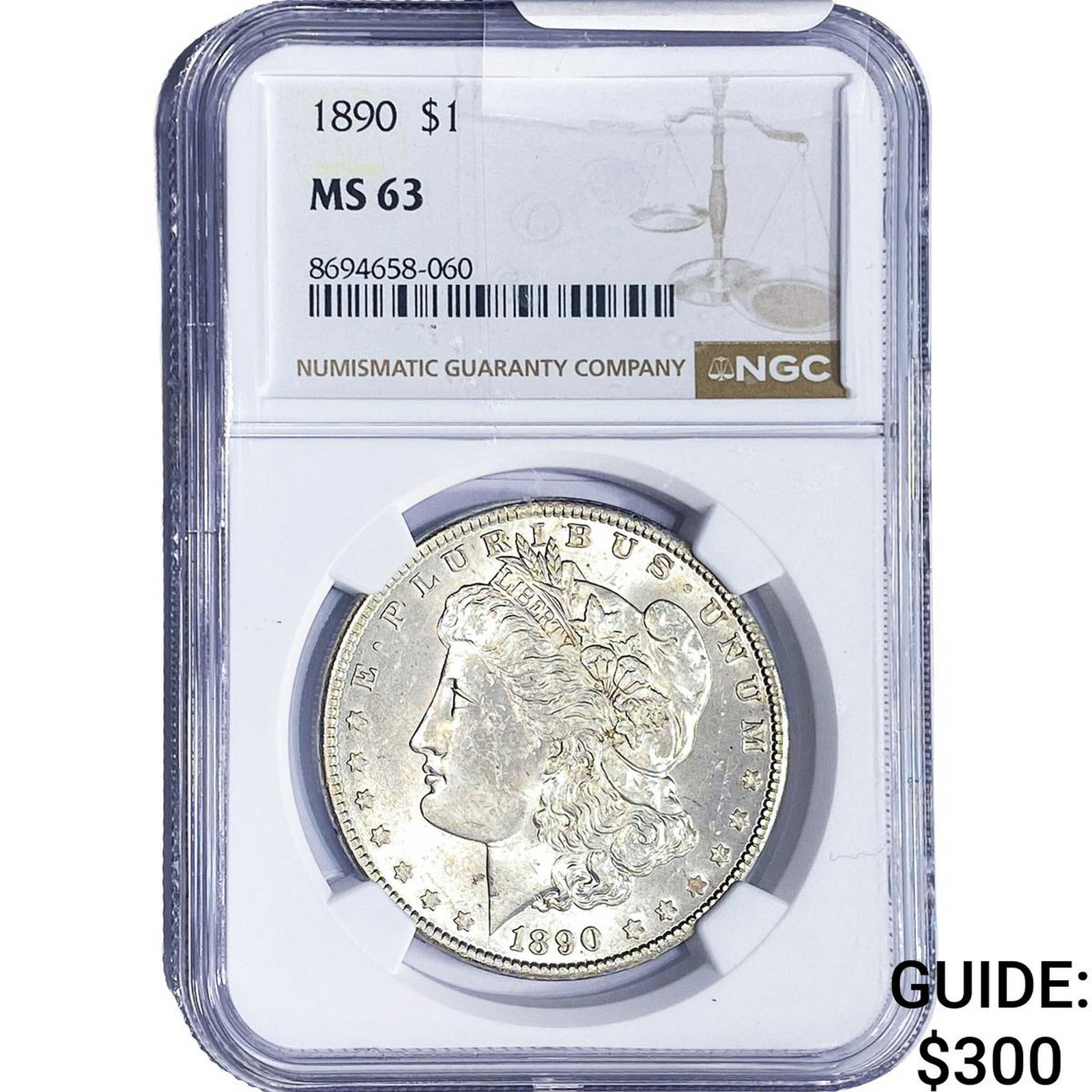 1890 Morgan Silver Dollar NGC MS63 (1 of 2)