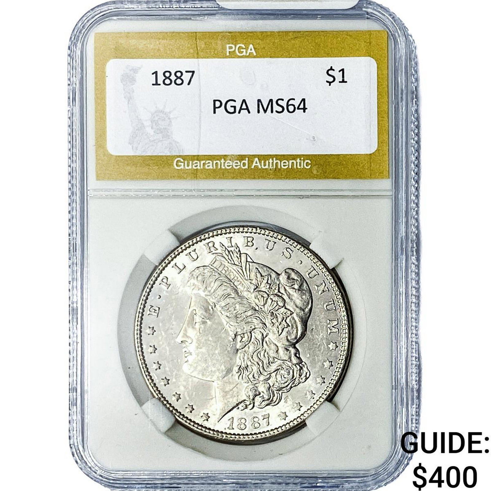 1887 Morgan Silver Dollar PGA MS64: 1887 Morgan Silver Dollar PGA MS64