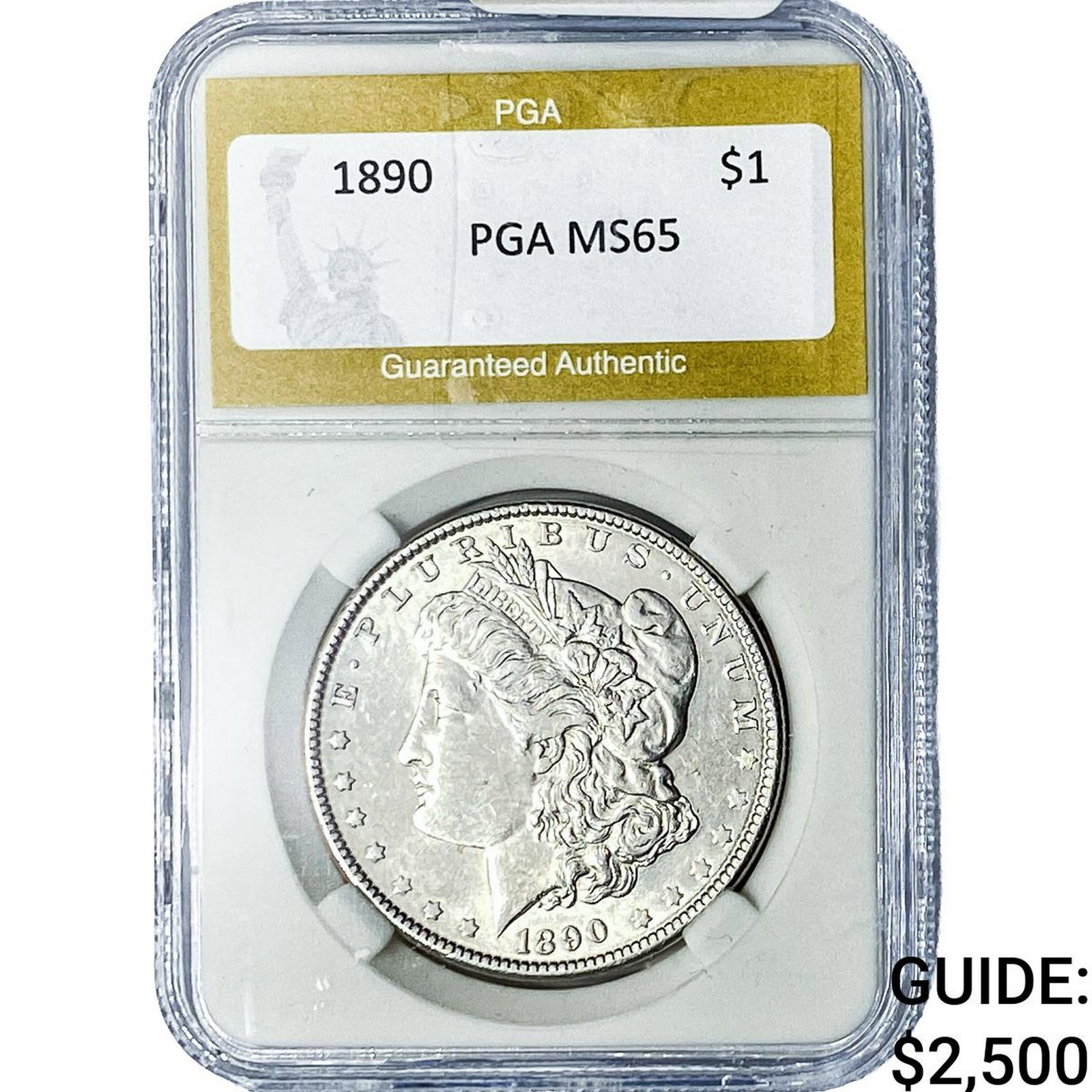 1890 Morgan Silver Dollar PGA MS65 (1 of 2)