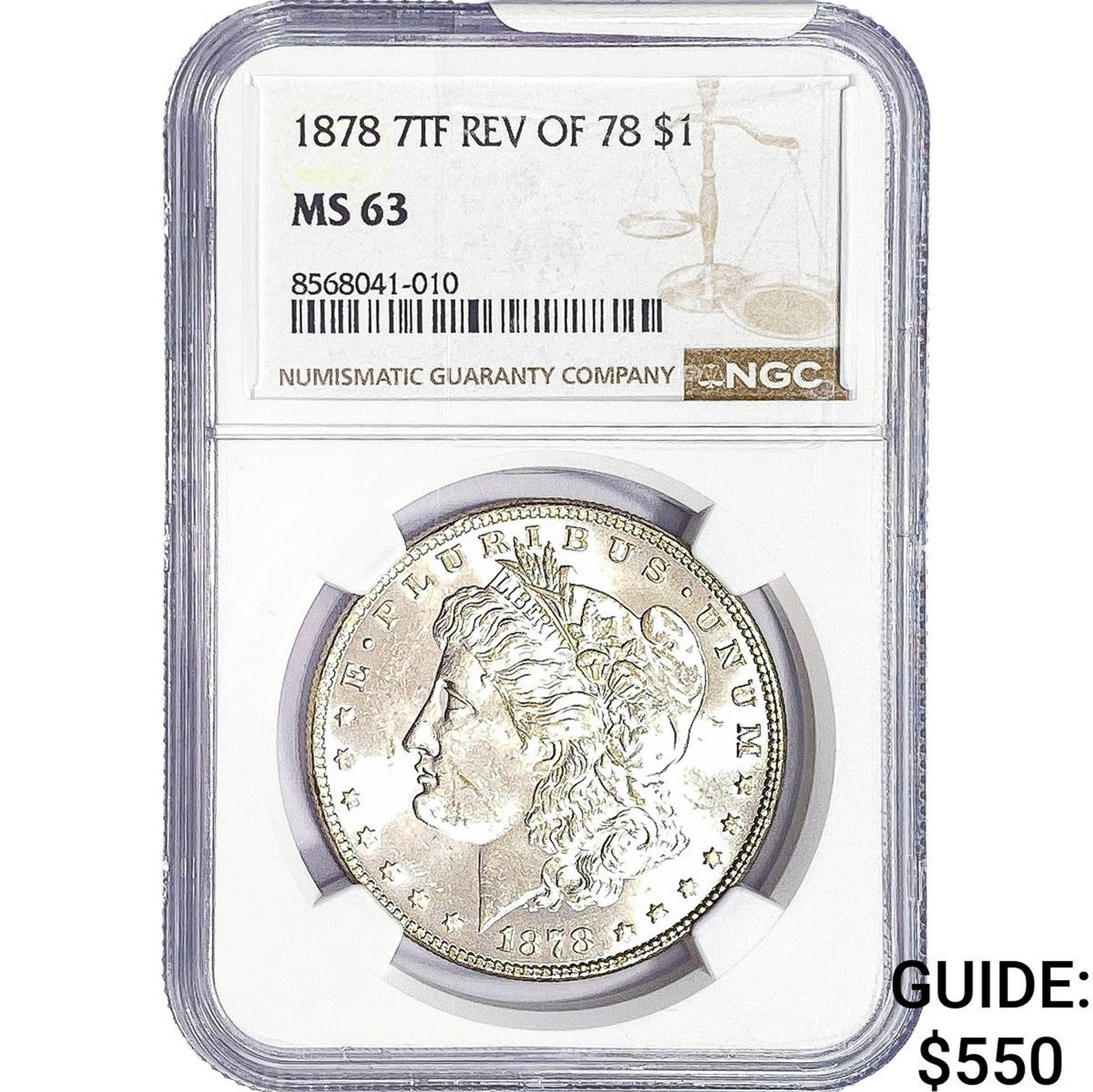 1878 Morgan Silver Dollar NGC MS63 (1 of 2)