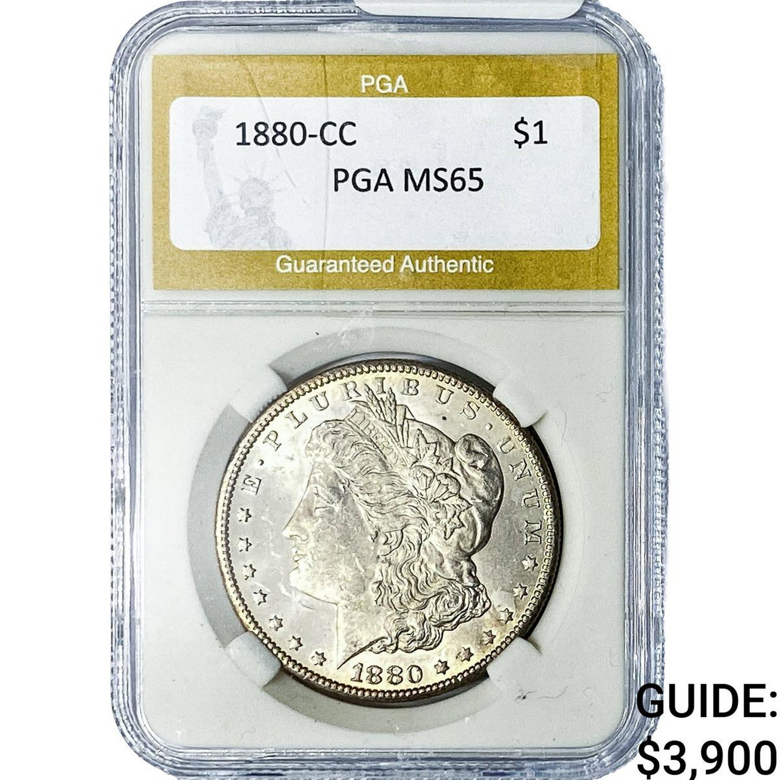 1880-CC Morgan Silver Dollar PGA MS65 (1 of 2)