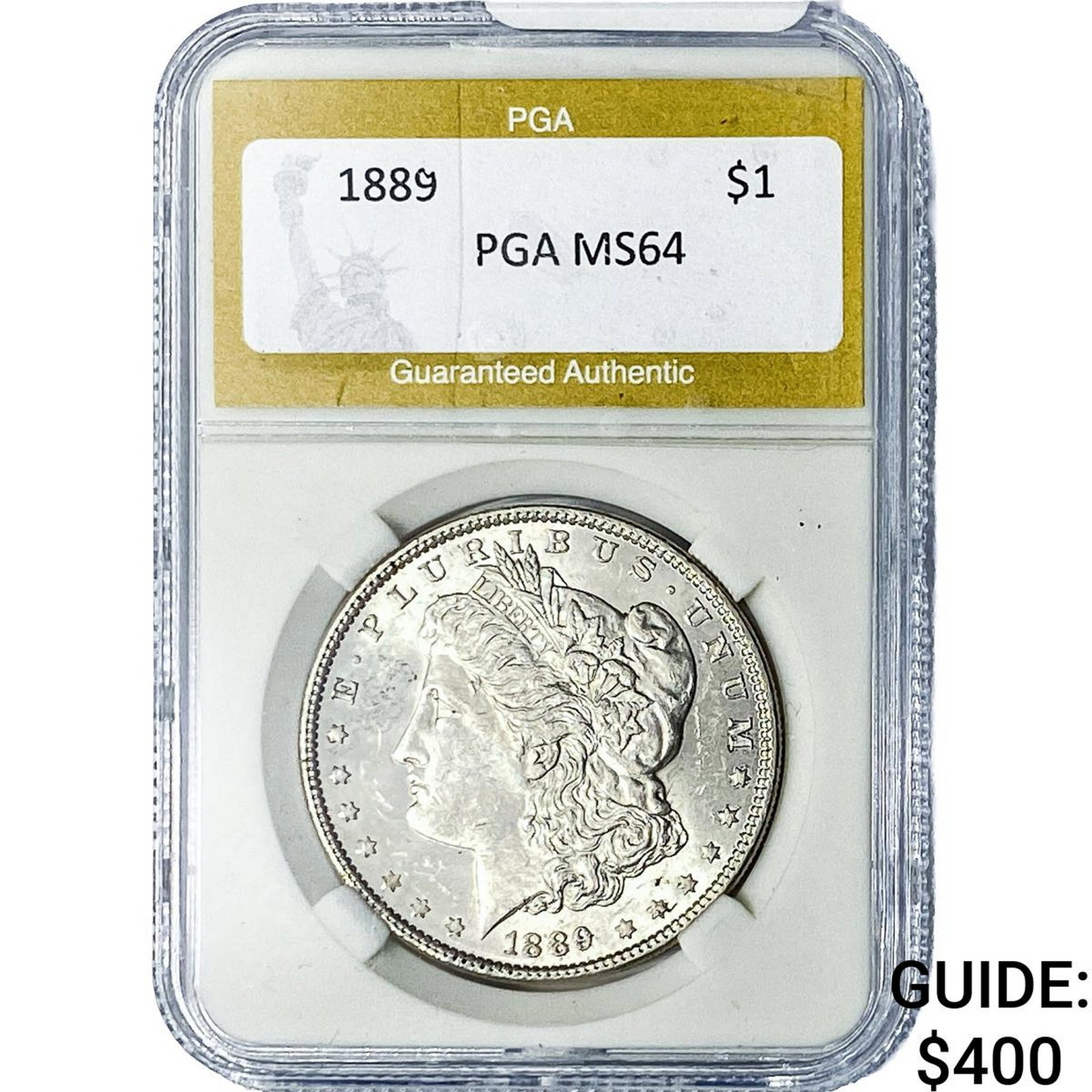 1889 Morgan Silver Dollar PGA MS64: 1889 Morgan Silver Dollar PGA MS64