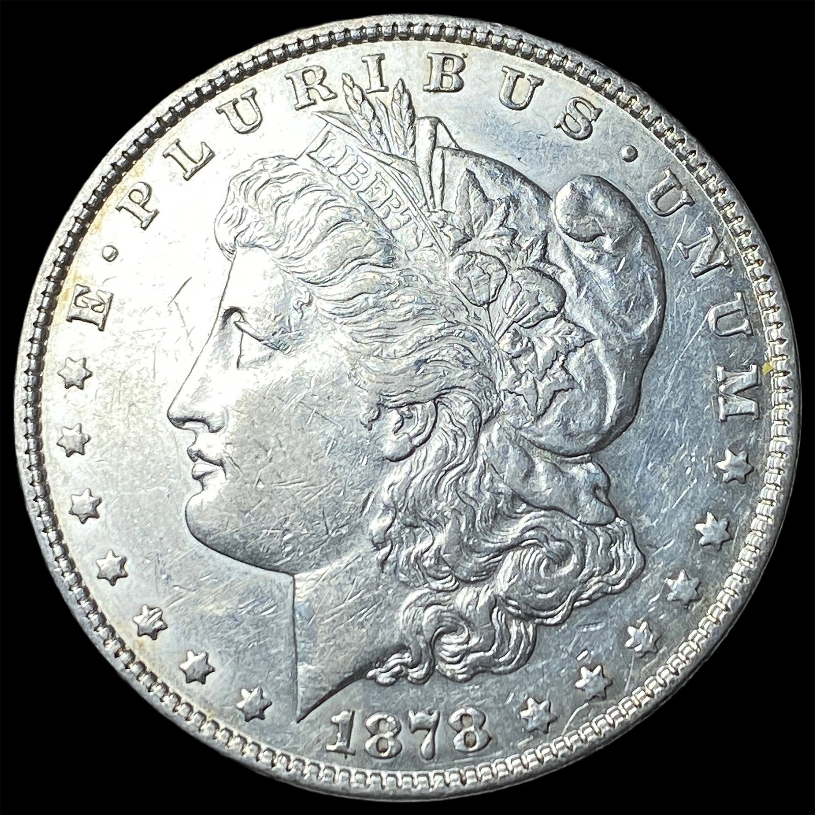 1878 Silver Morgan Dollar CLOSELY UNCIRCULATED: 1878 Silver Morgan Dollar CLOSELY UNCIRCULATED