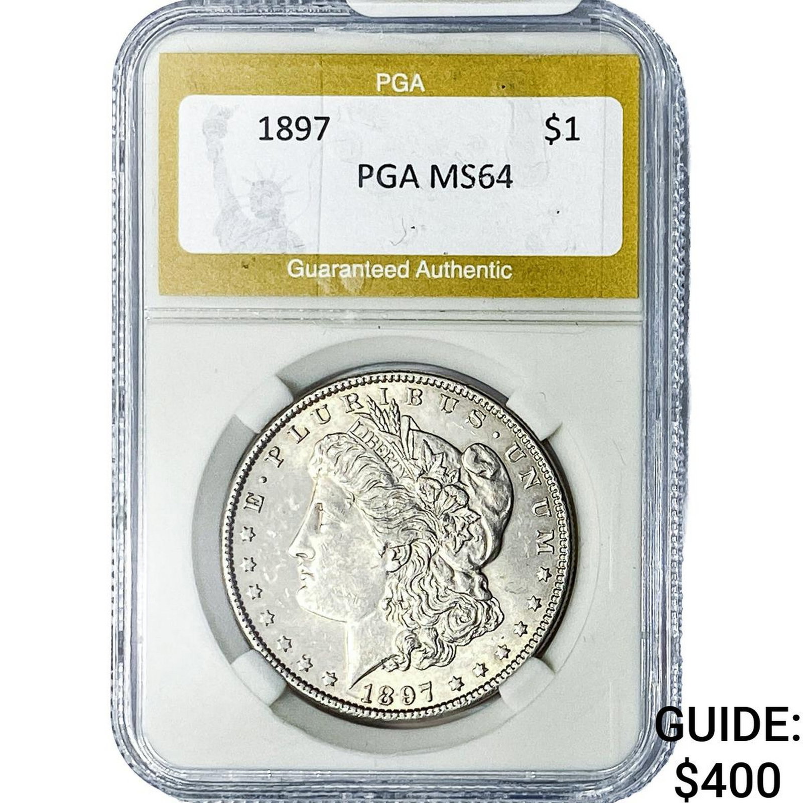 1897 Morgan Silver Dollar PGA MS64: 1897 Morgan Silver Dollar PGA MS64