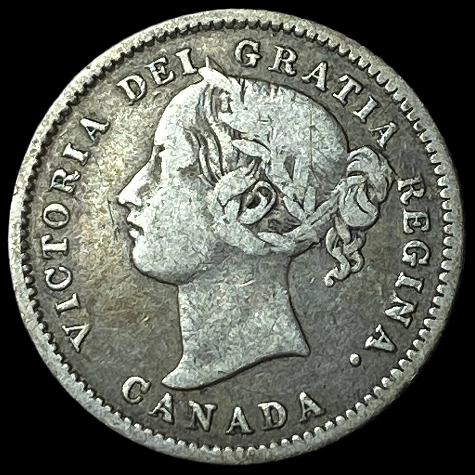 1874-H Canada Silver 10 Cents NICELY CIRCULATED (1 of 2)