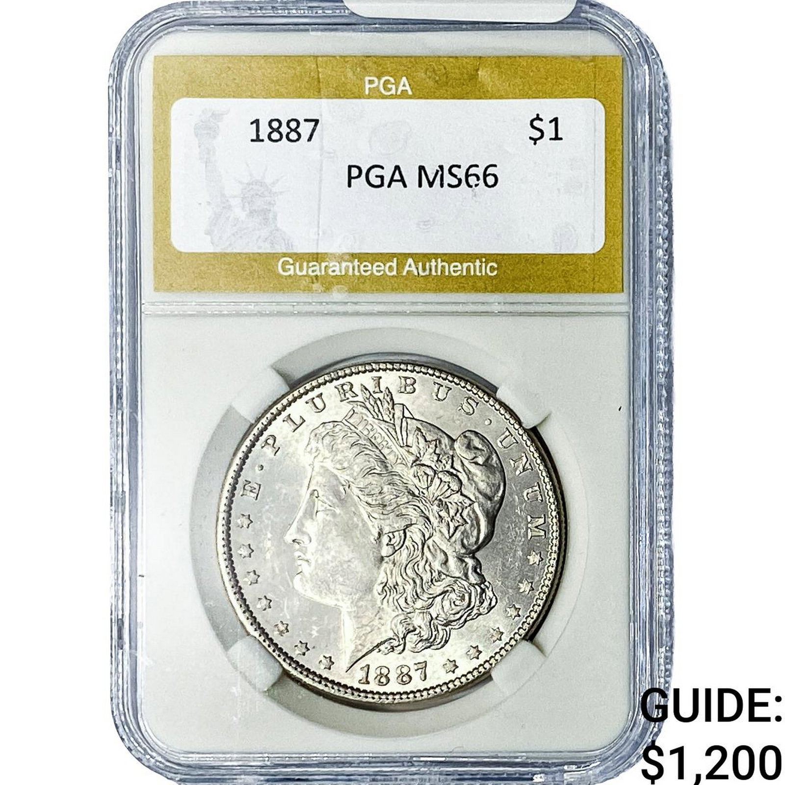 1887 Morgan Silver Dollar PGA MS66 (1 of 2)