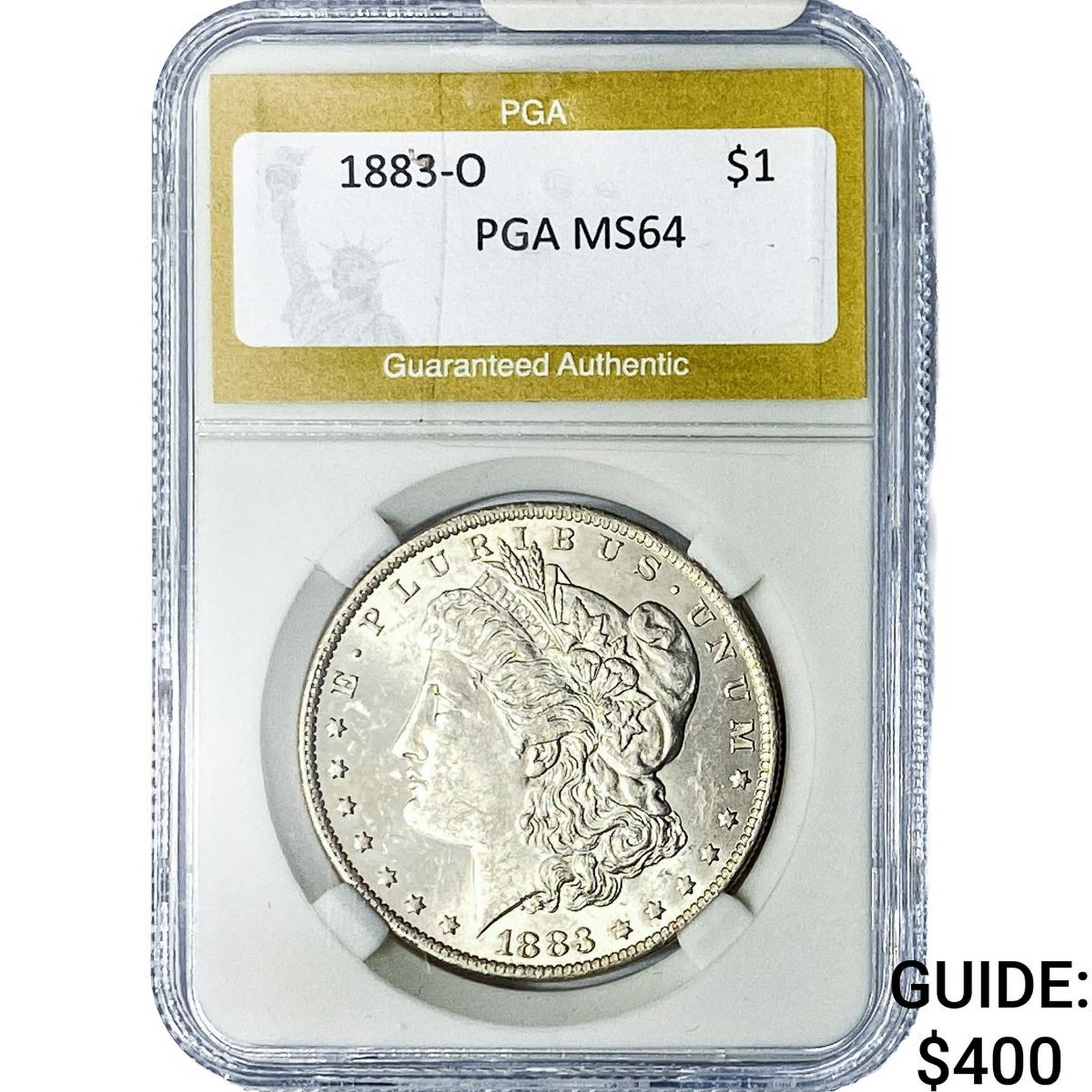 1883-O Morgan Silver Dollar PGA MS64: 1883-O Morgan Silver Dollar PGA MS64