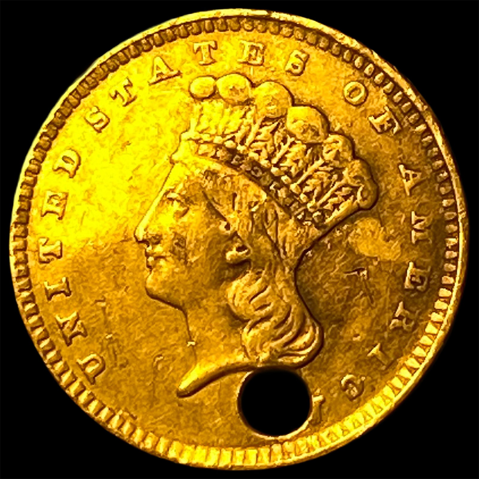 1856 Gold $1 Indian Head Type 3 LIGHTLY CIRCULATED: 1856 Gold $1 Indian Head Type 3 LIGHTLY CIRCULATED