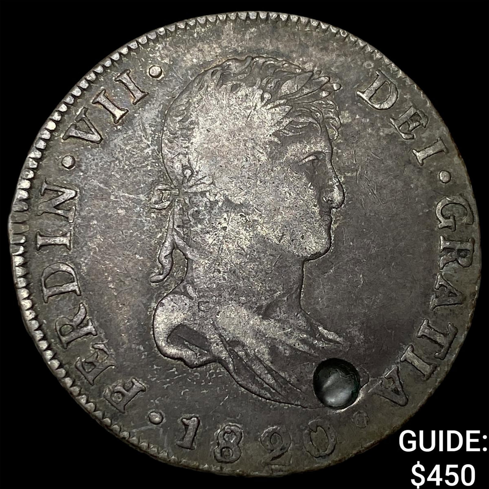 1820 Peru LIMA Silver 4 Reales NEARLY UNCIRCULATED (1 of 2)