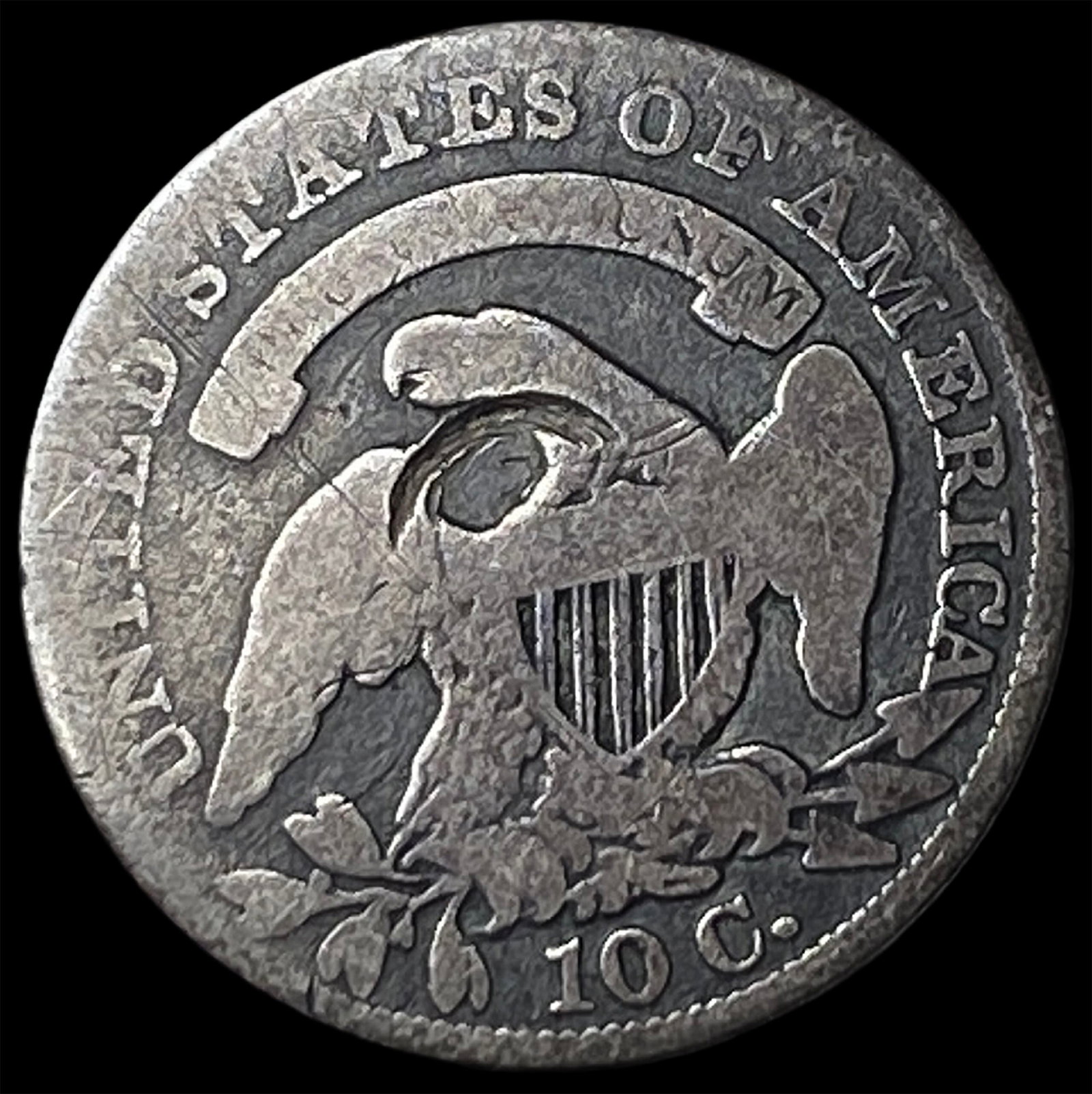 1834 Capped Bust Dime NICELY CIRCULATED - 2