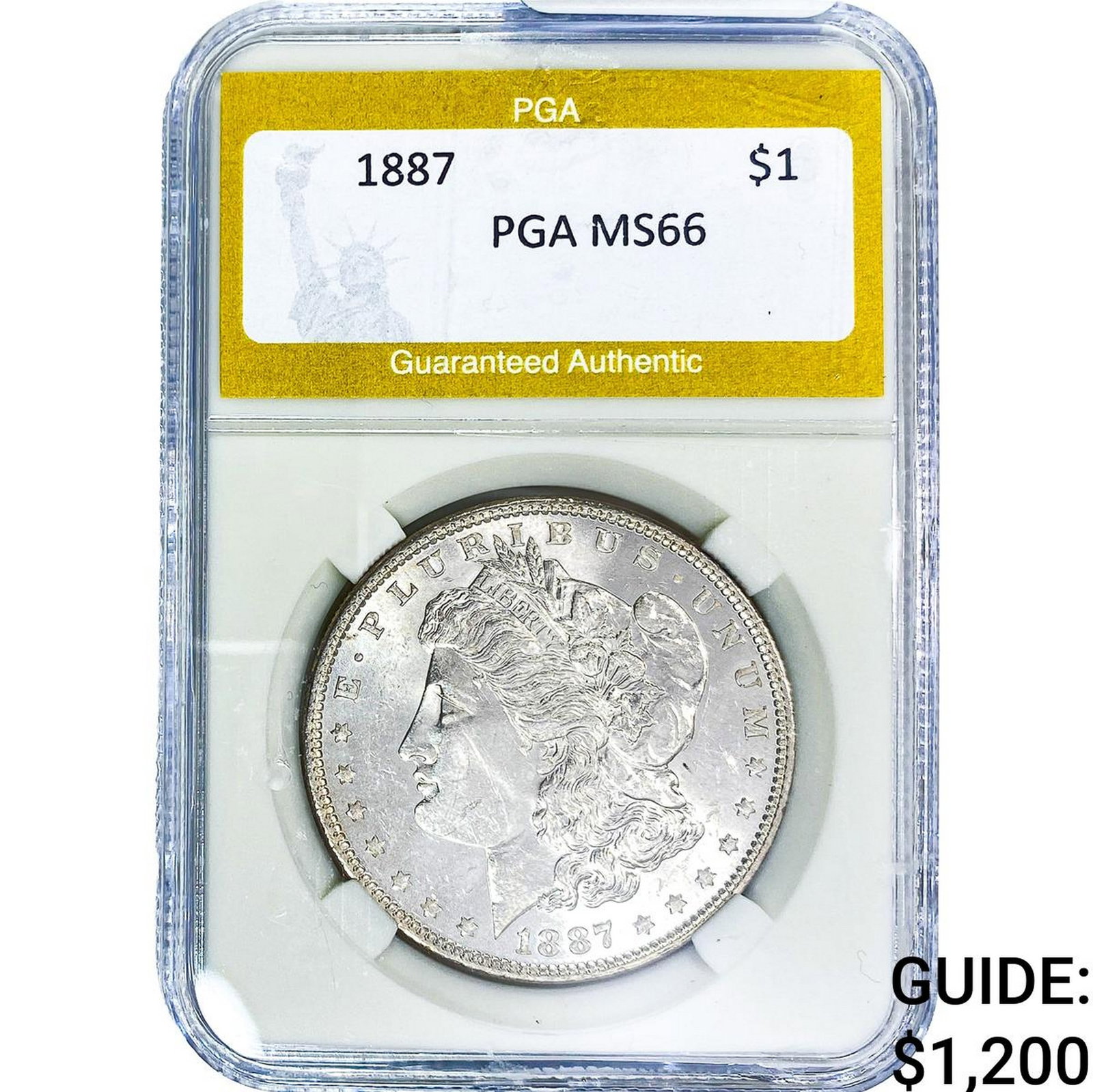 1887 Morgan Silver Dollar PGA MS66 (1 of 2)