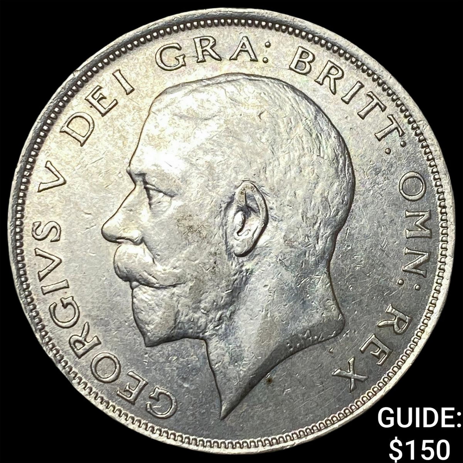 1923 Great Britain Silver 1/2 Crown: 1923 Great Britain Silver 1/2 Crown