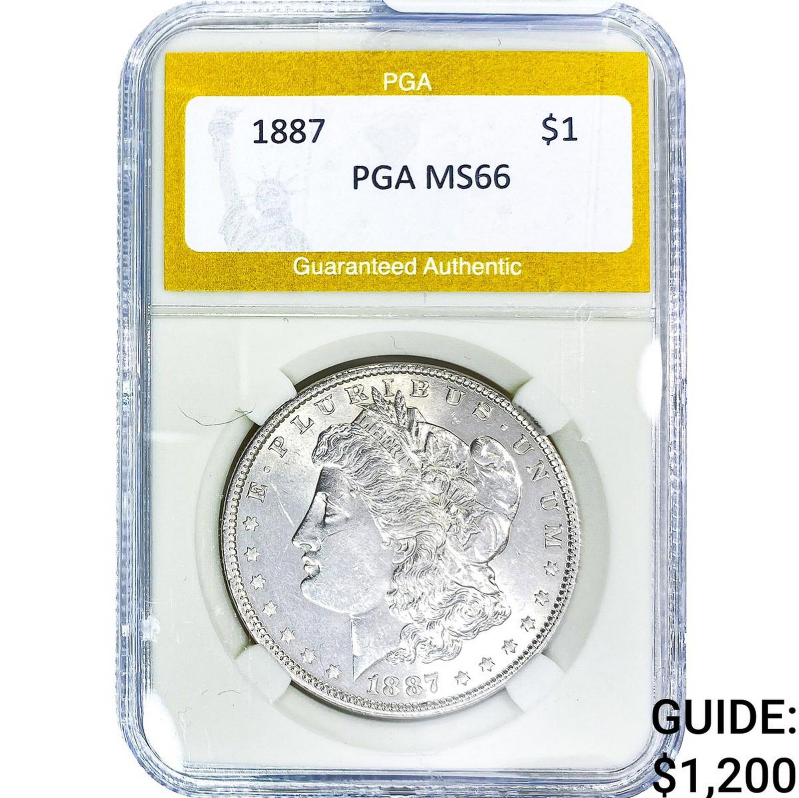 1887 Morgan Silver Dollar PGA MS66 (1 of 2)