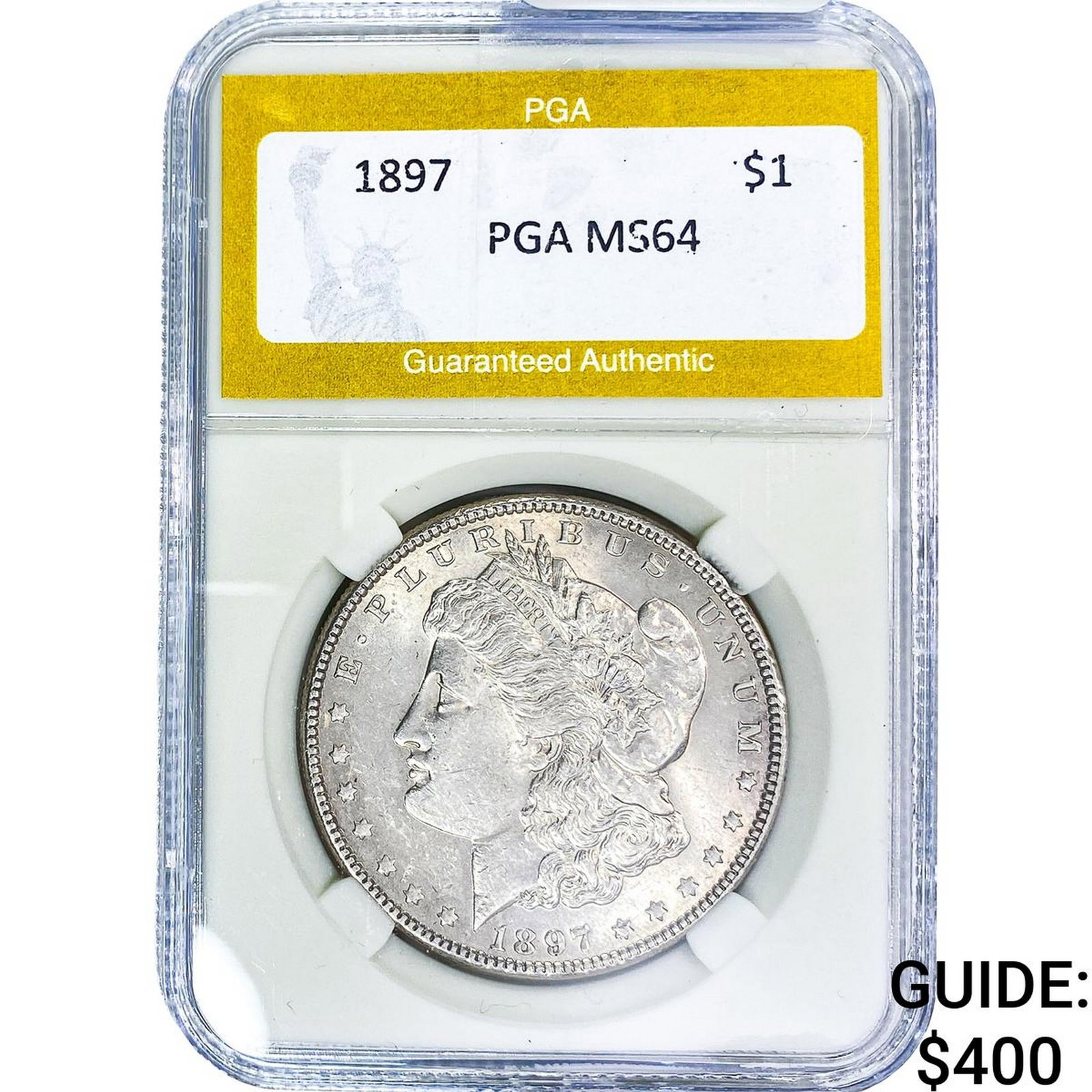 1897 Morgan Silver Dollar PGA MS64: 1897 Morgan Silver Dollar PGA MS64
