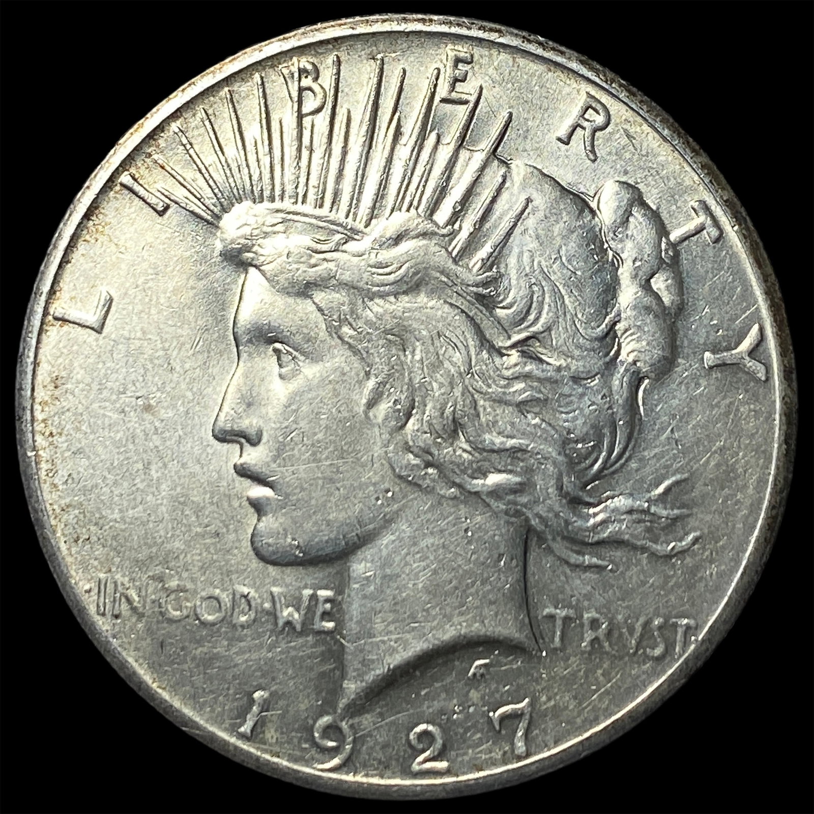 1927 Peace Silver Dollar CHOICE AU (1 of 2)