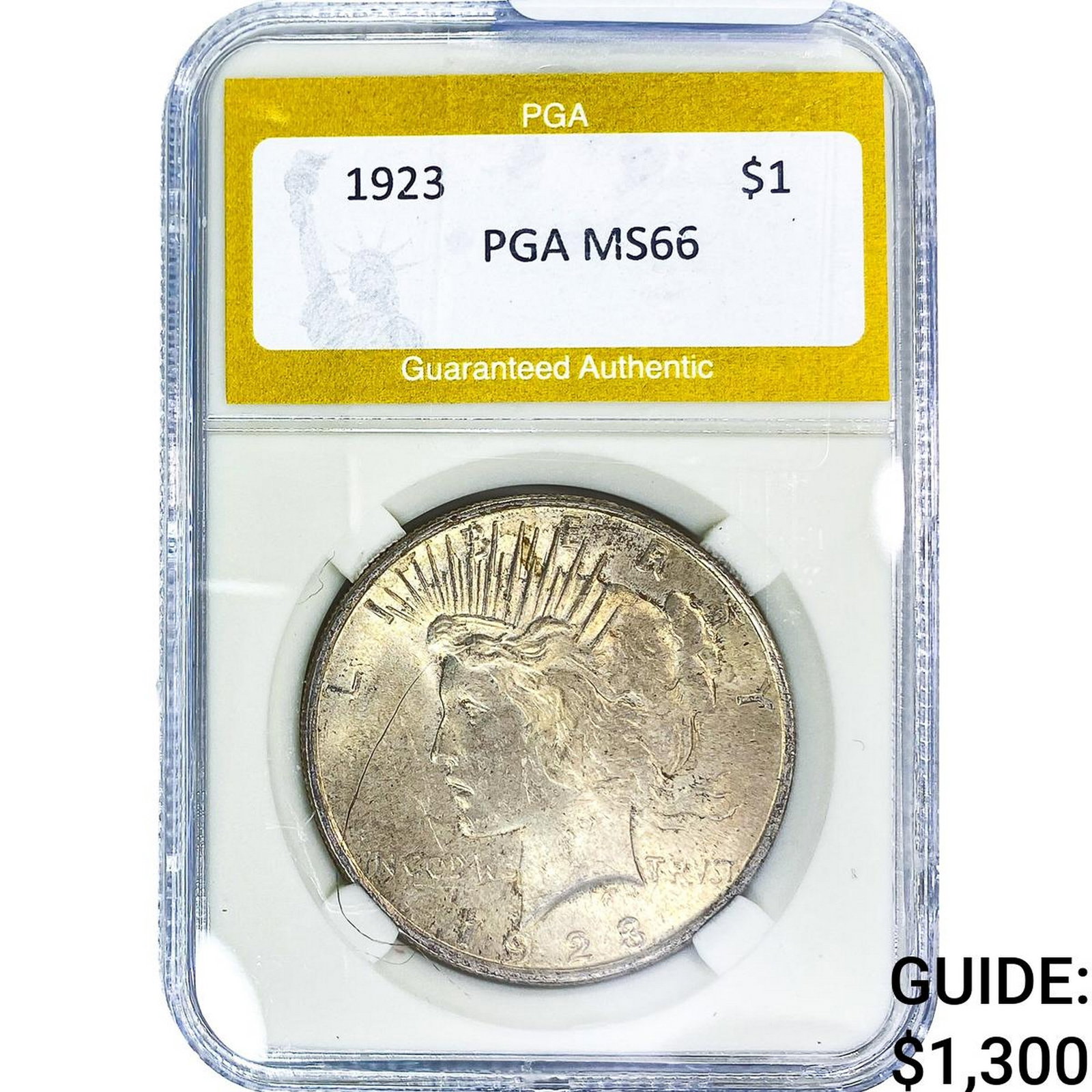 1923 Silver Peace Dollar PGA MS66 (1 of 2)
