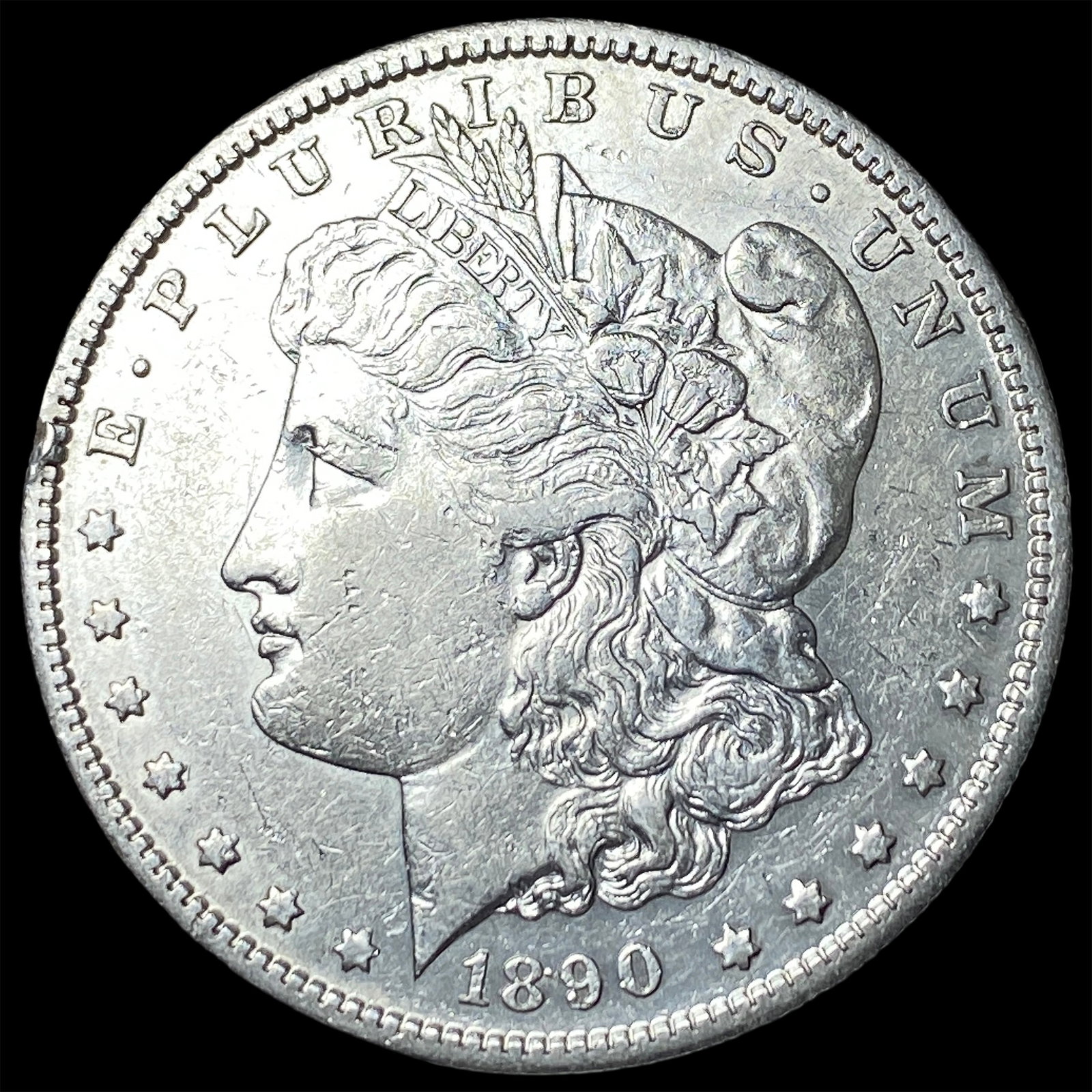 1890-S Silver Morgan Dollar CHOICE AU: 1890-S Silver Morgan Dollar CHOICE AU