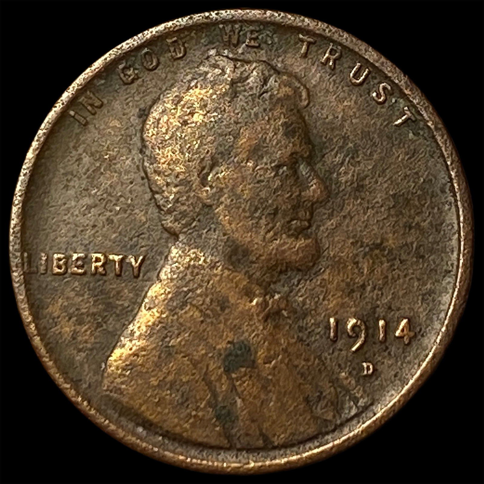 1914-D Lincoln Wheat Cent CLOSELY UNCIRCULATED (1 of 2)