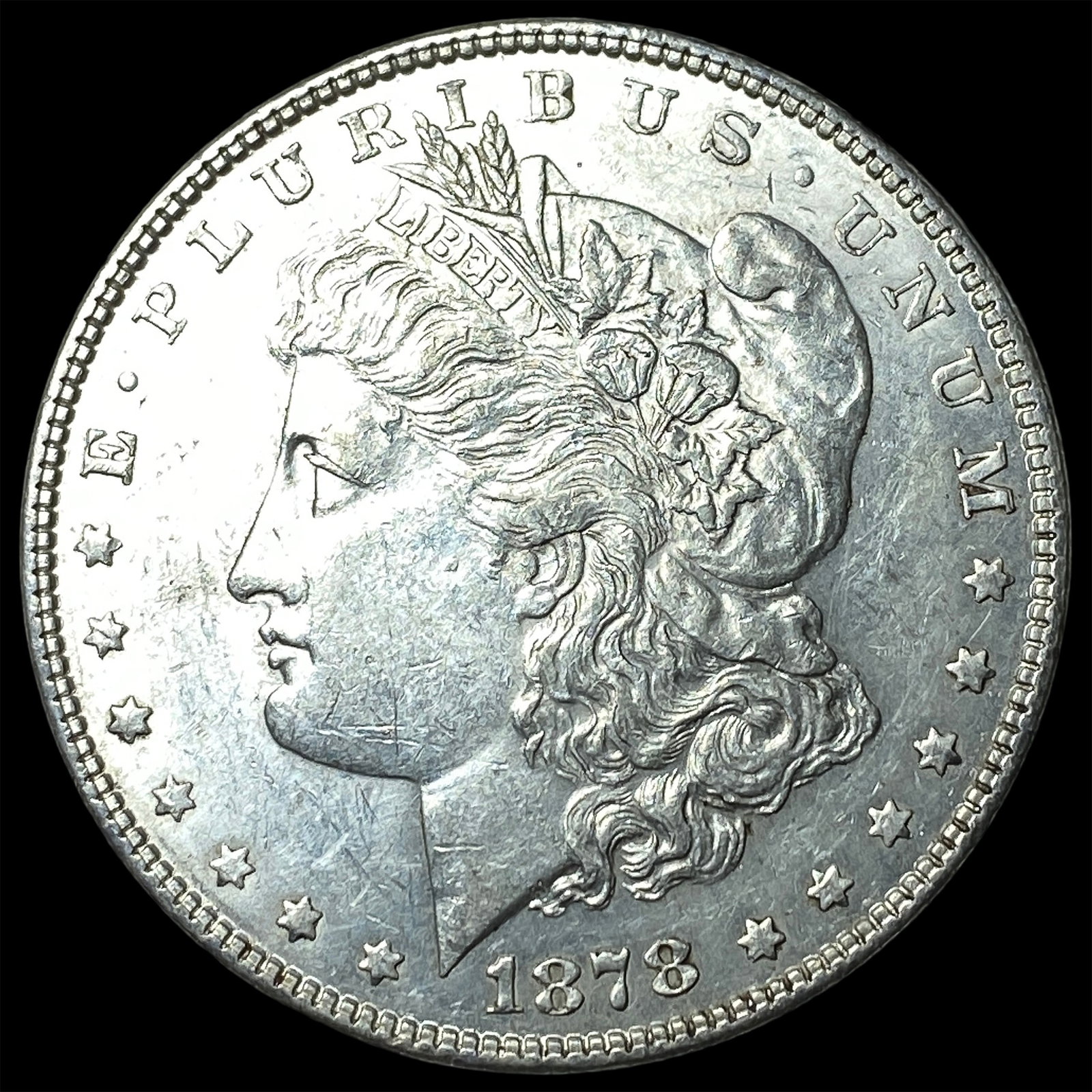 1878 Silver Morgan Dollar CLOSELY UNCIRCULATED: 1878 Silver Morgan Dollar CLOSELY UNCIRCULATED