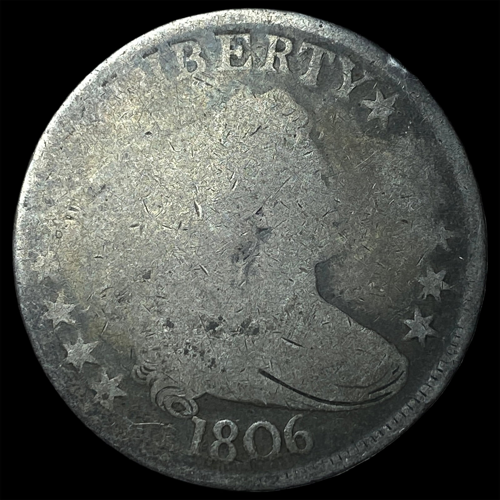 1806 Draped Bust Half Dollar NICELY CIRCULATED (1 of 2)