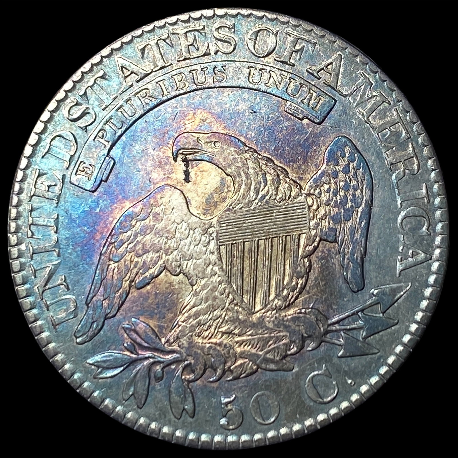 1824 Capped Bust Half Dollar CLOSELY UNCIRCULATED - 2