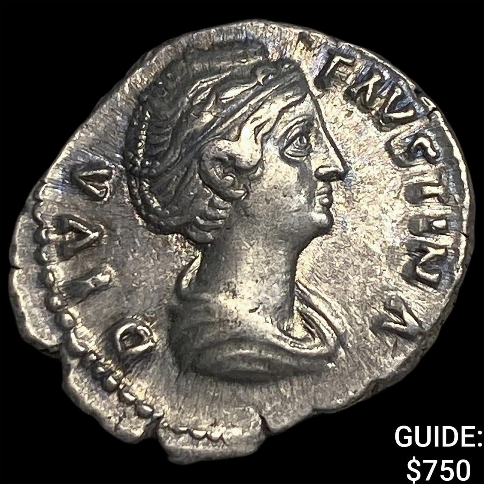 140 AD Roman Empire Faustina I SIlver Denarius CLOSELY UNCIRCULATED: 140 AD Roman Empire Faustina I SIlver Denarius CLOSELY UNCIRCULATED